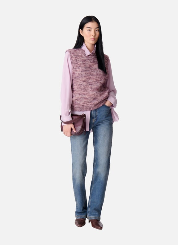 Pull sans manches eloise Violet by VANESSA BRUNO VANESSA BRUNO Pull sans manches eloise Violet