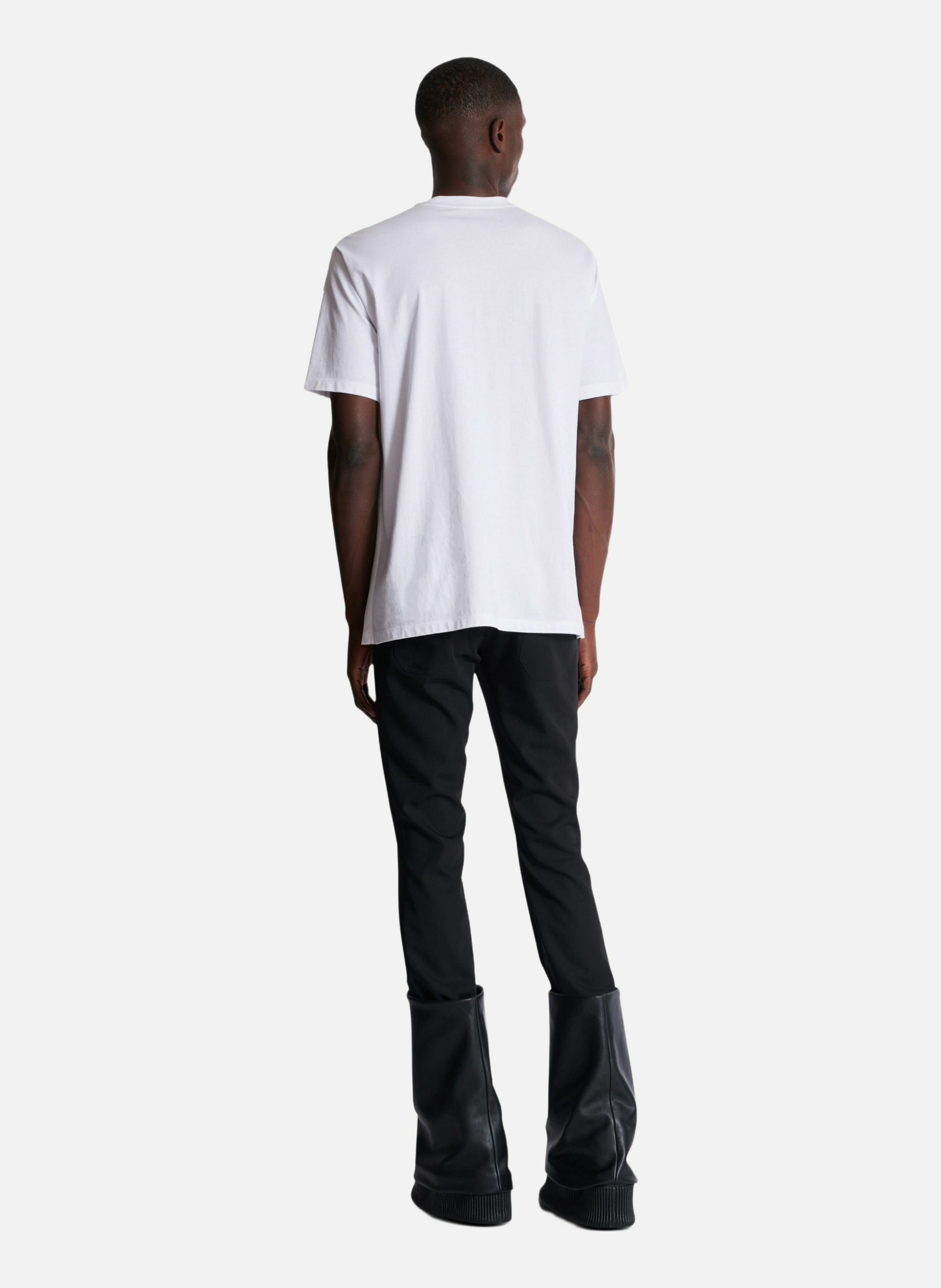 T-shirt brodé balmain « lettre d'amour » et lips BALMAIN Blanc