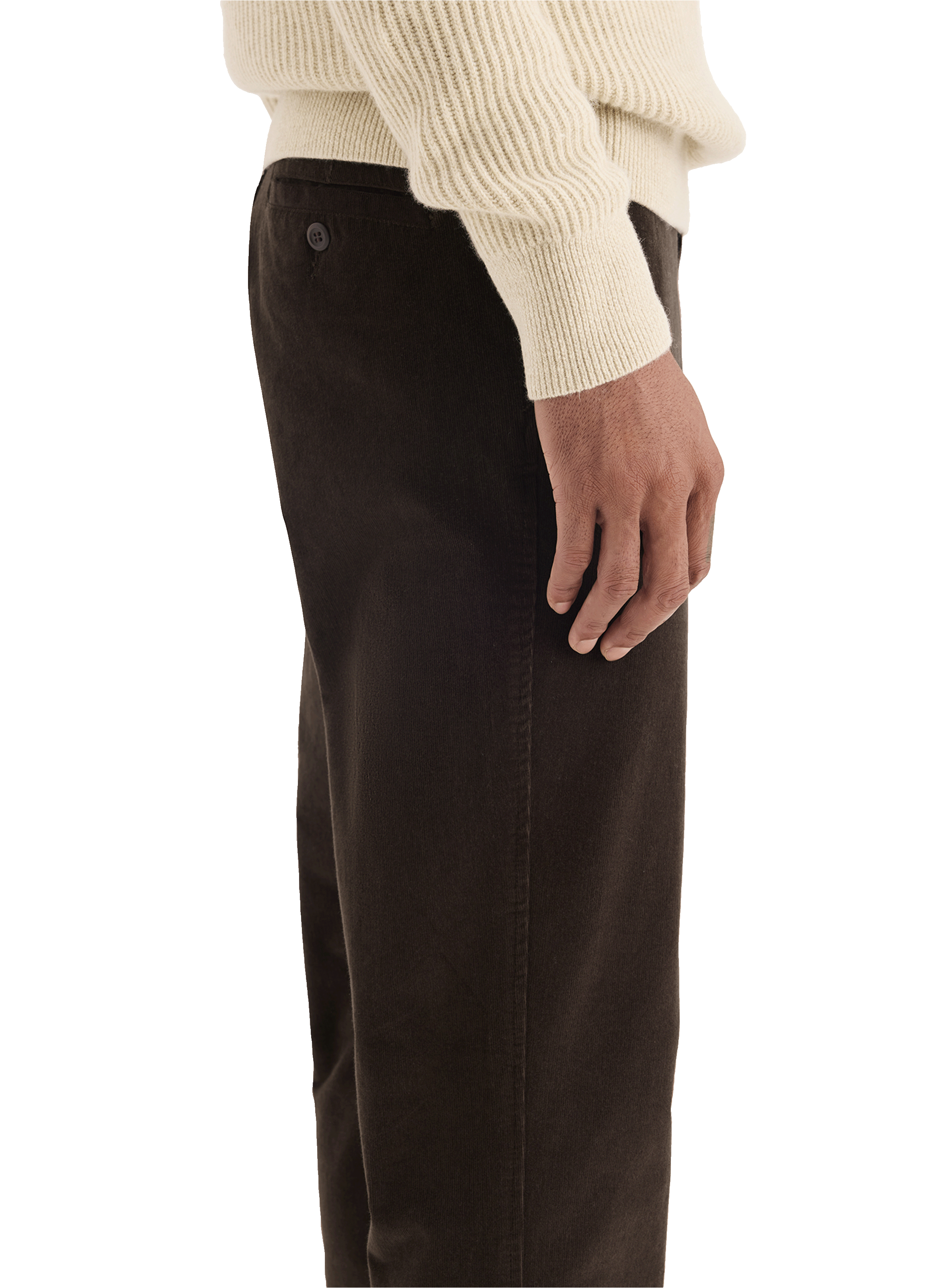 Pantalon droit en coton DOCKERS Marron