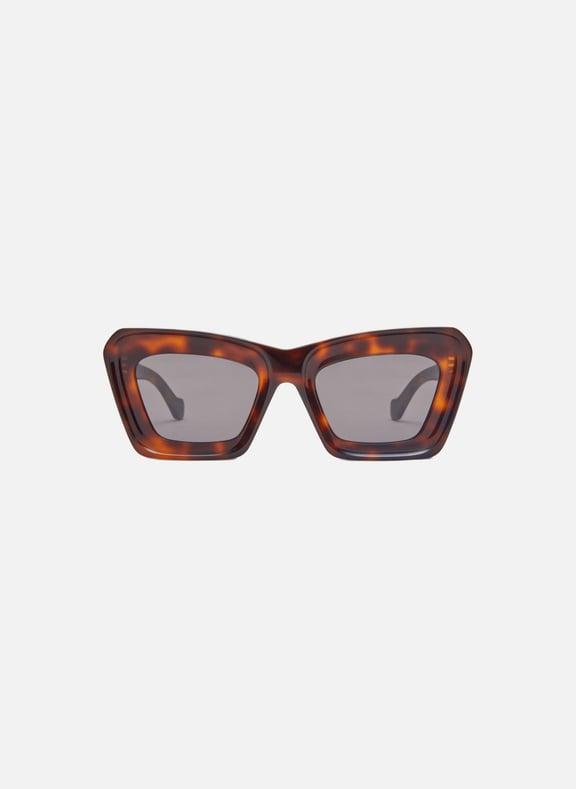 Transparent Beveled Cateye Sunglasses Brown by LOEWE LOEWE Transparent Beveled Cateye Sunglasses Brown
