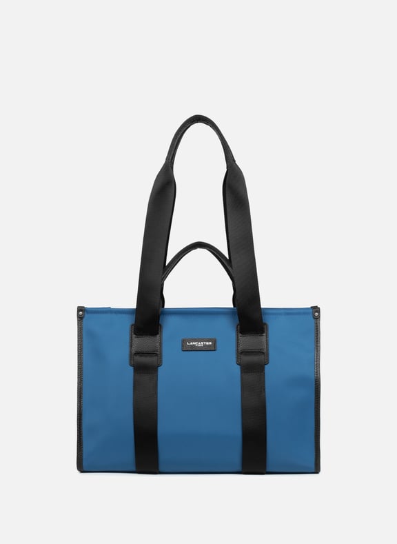 Large tote bag - Basic Faculty Blue by LANCASTER LANCASTER Large tote bag - Basic Faculty Blue