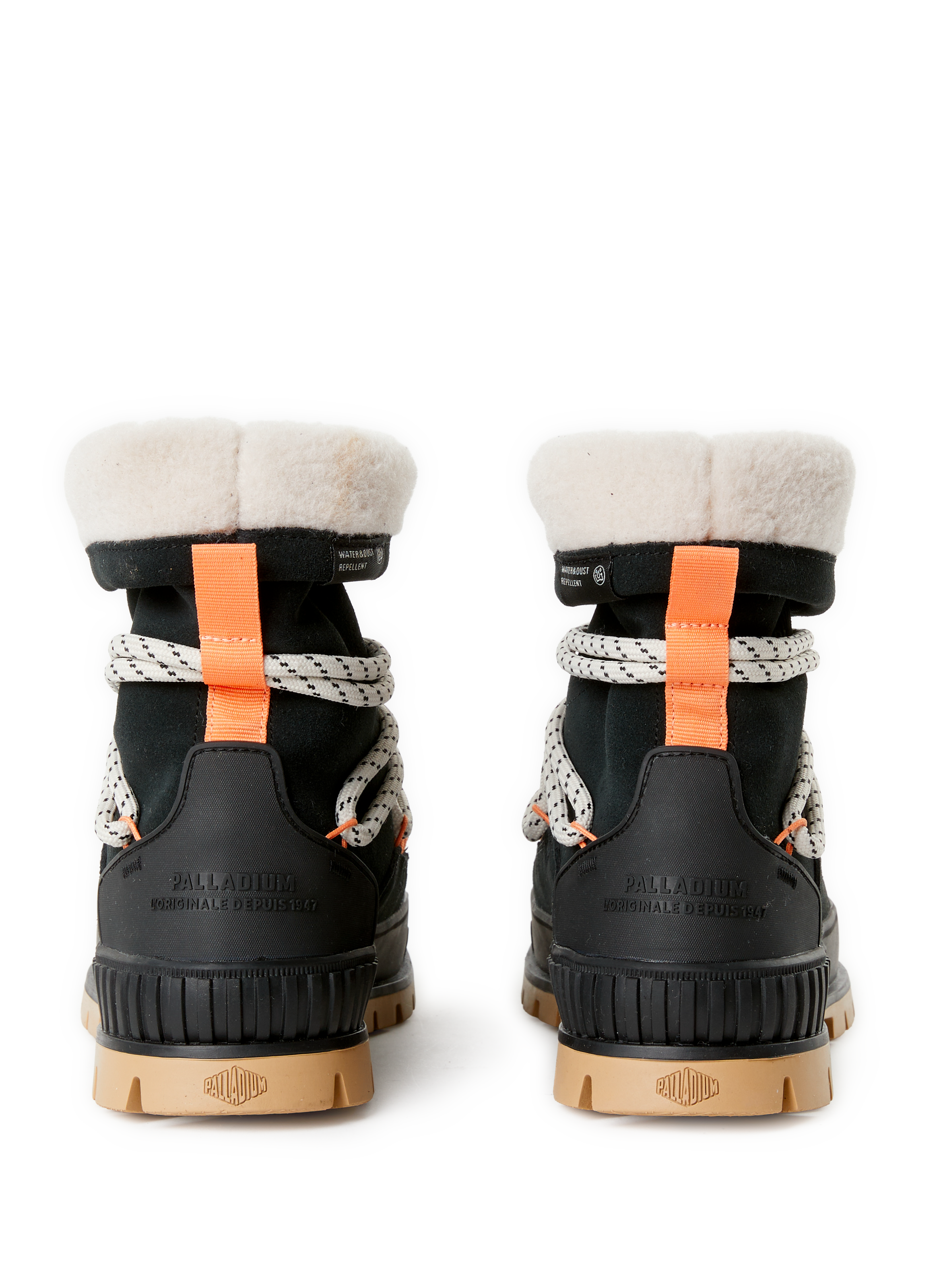 Ankle boots with silver tips PALLADIUM Black