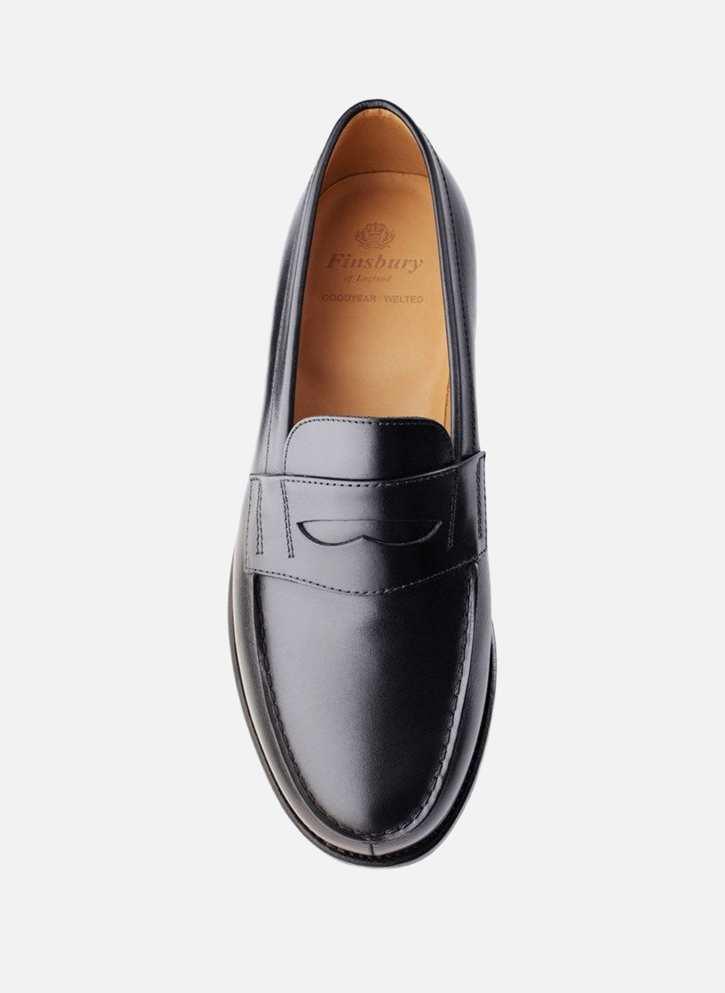 Mocassins cuir college 1986 FINSBURY Noir