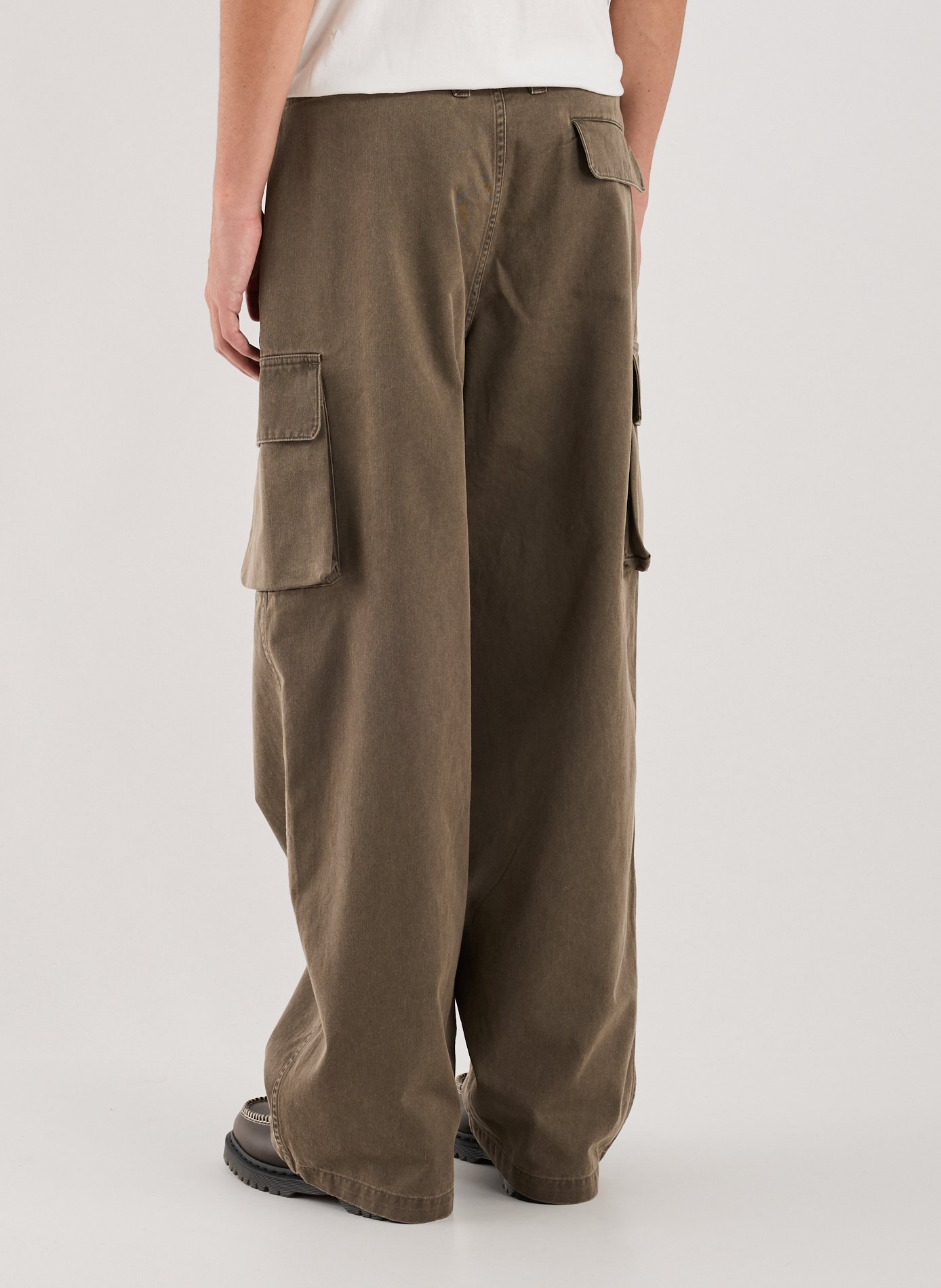 Solid cotton cargo pants OUR LEGACY Brown