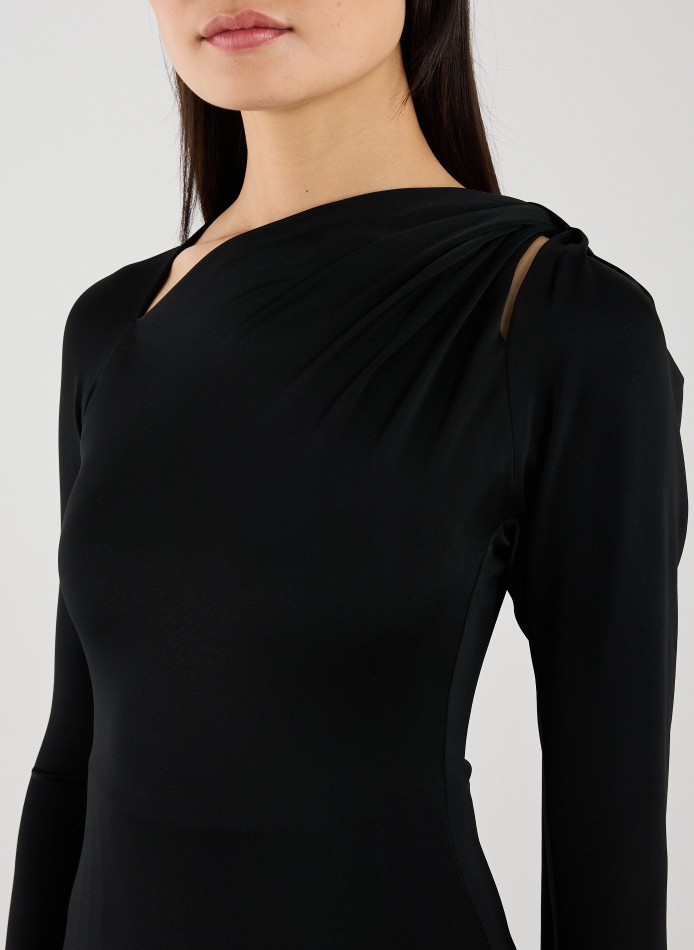 Top à col bateau VICTORIA BECKHAM Noir