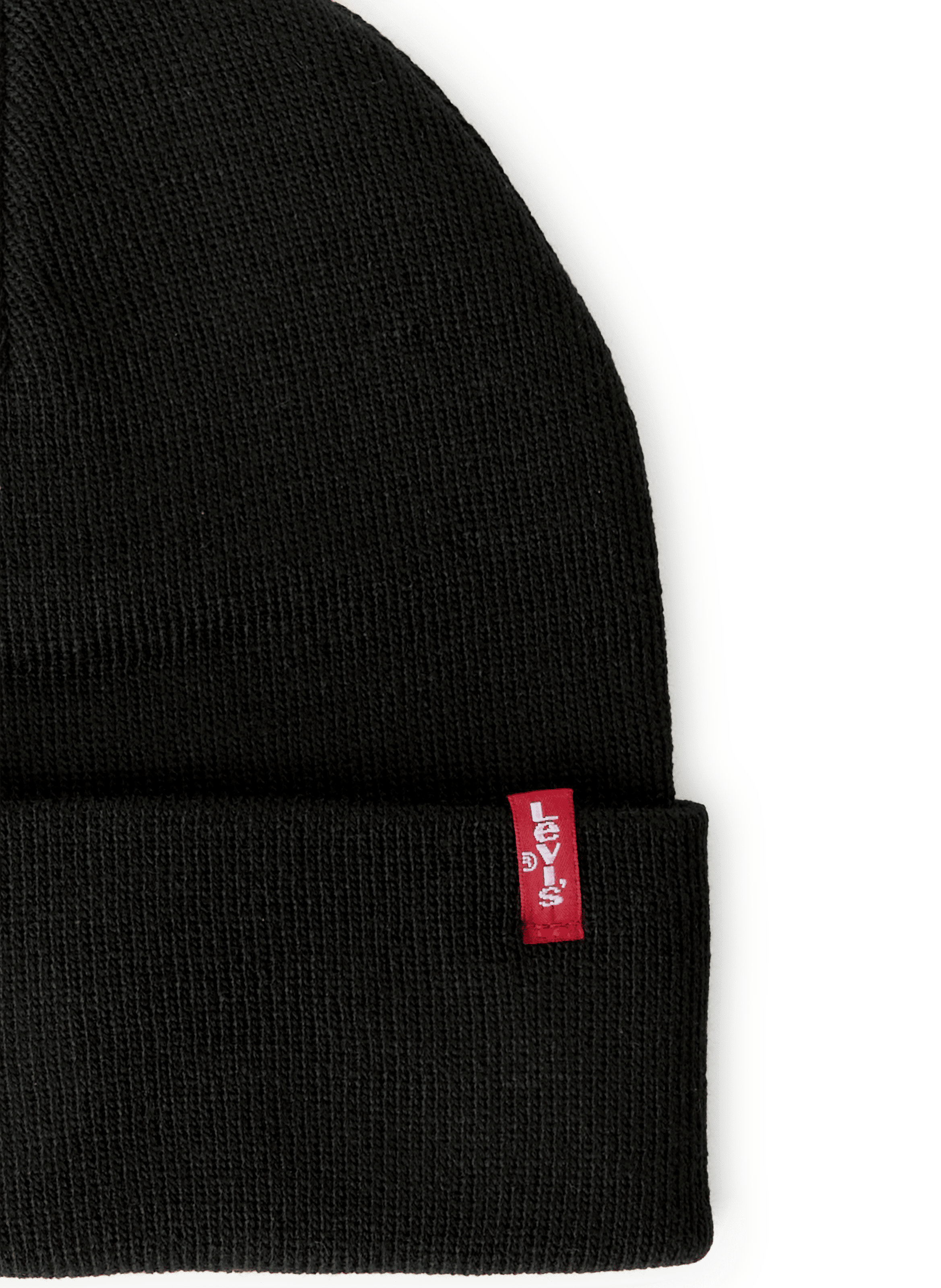 Bonnet à revers LEVIS ACCESSOIRES Noir