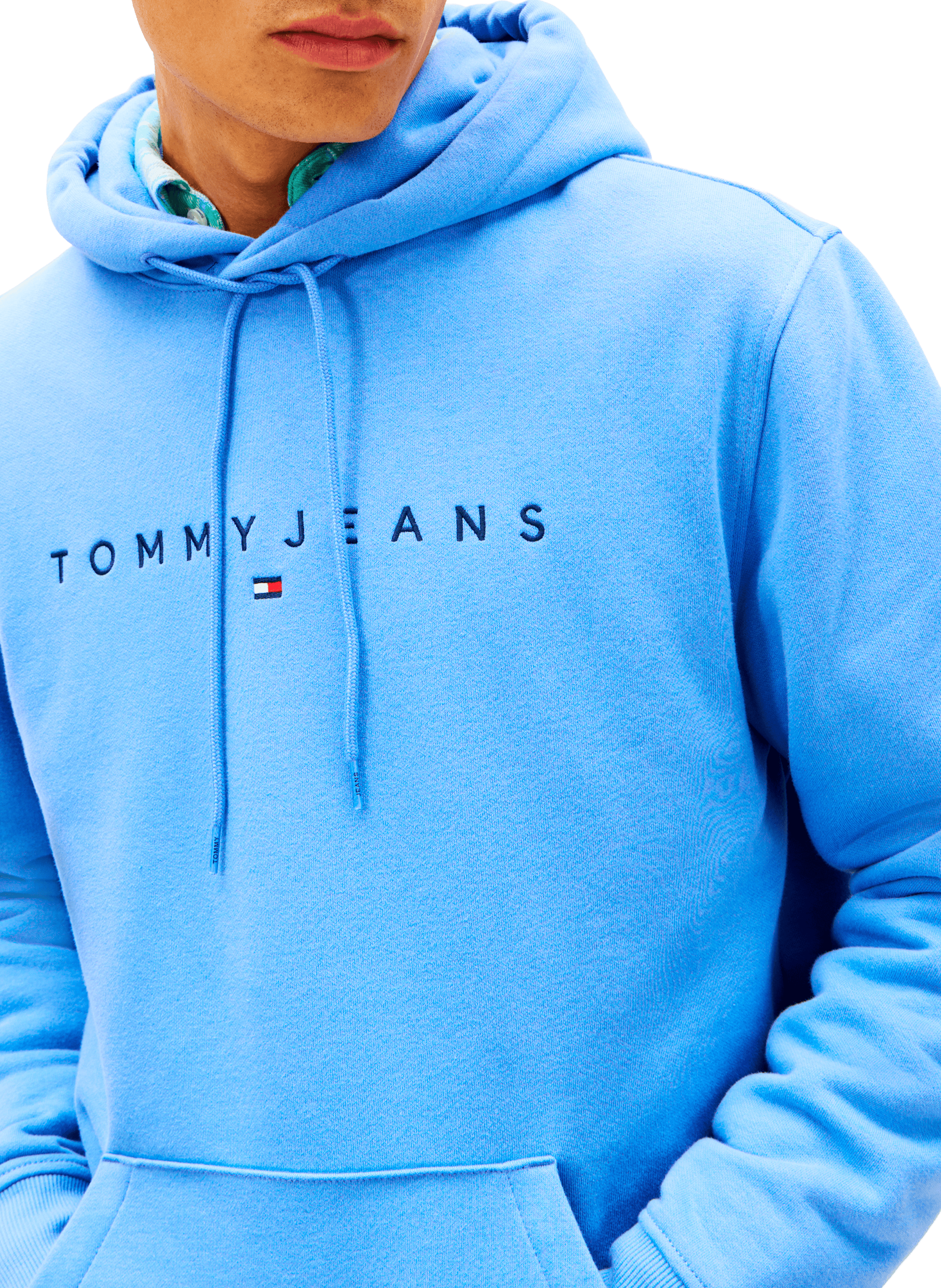 Hoodie with embroidered logo TOMMY HILFIGER Blue