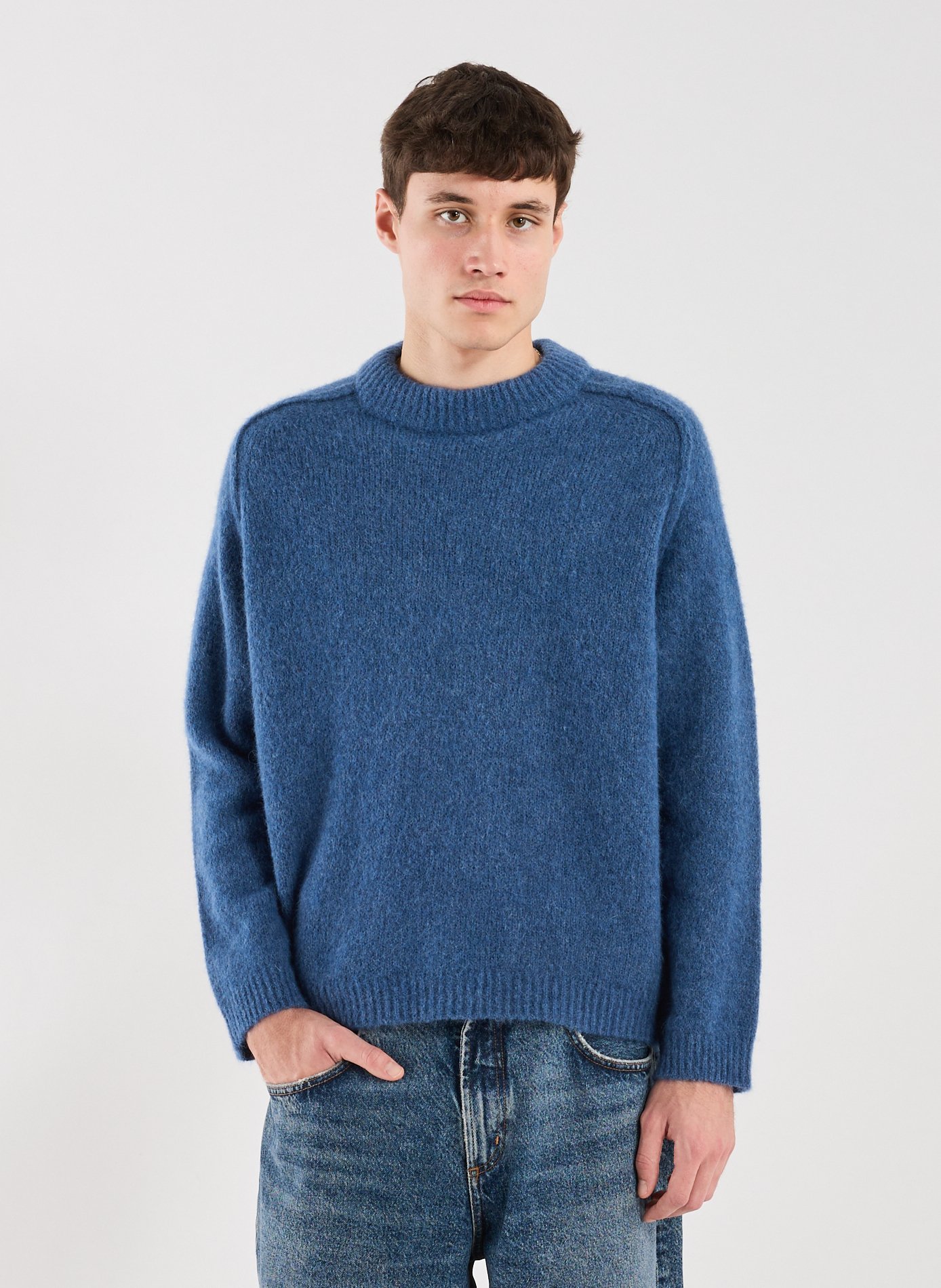 Oversized Tyler mixed wool sweater A.P.C. Blue