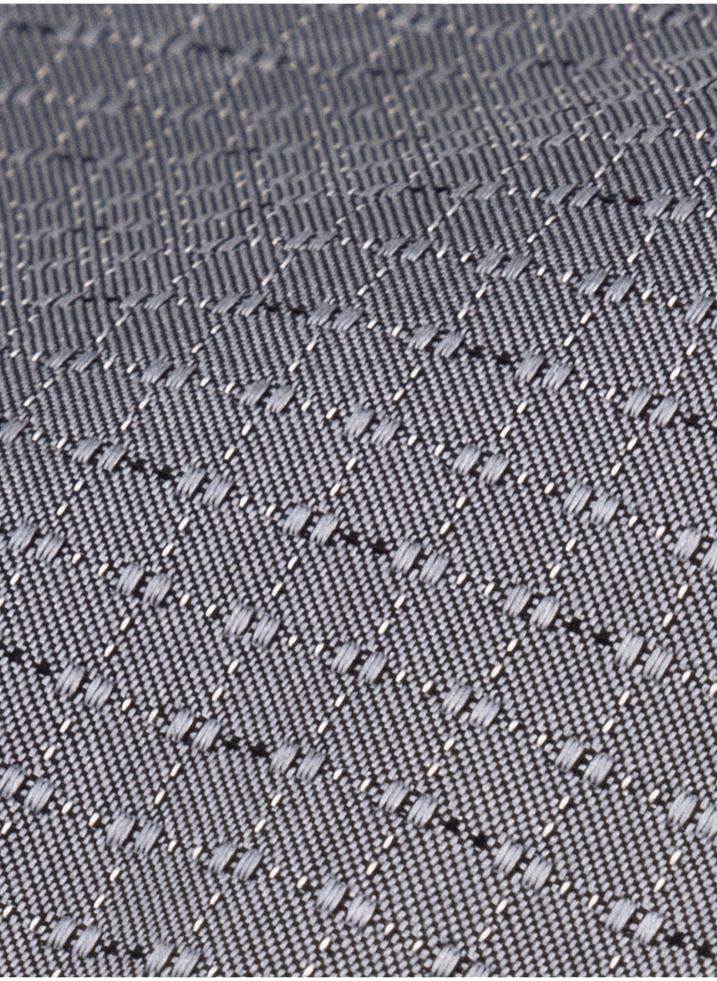 Cravate classique jacquard en soie CALVIN KLEIN Gris