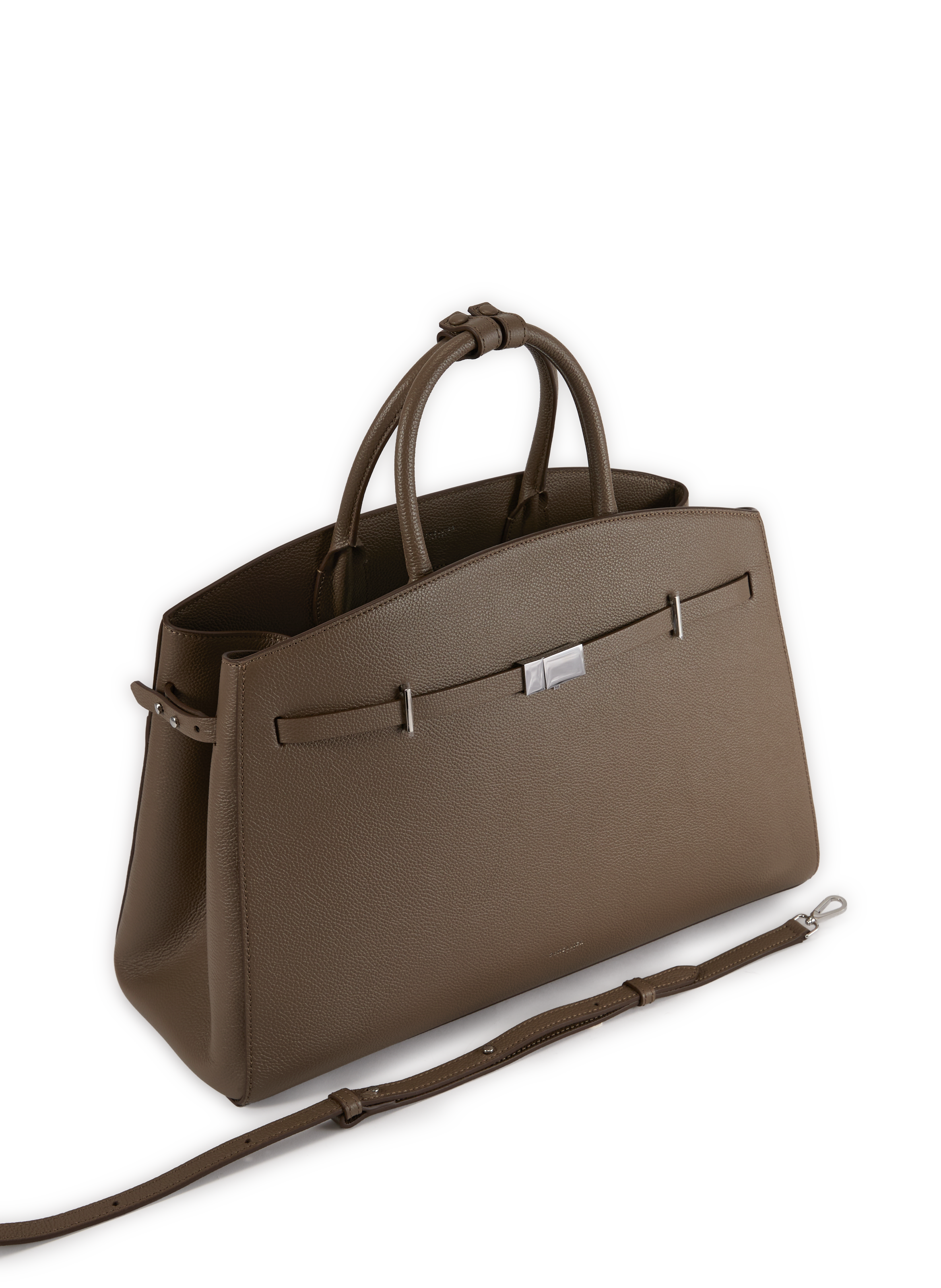 Sac cabas Midi Hudson en cuir DEMELLIER LONDON Marron