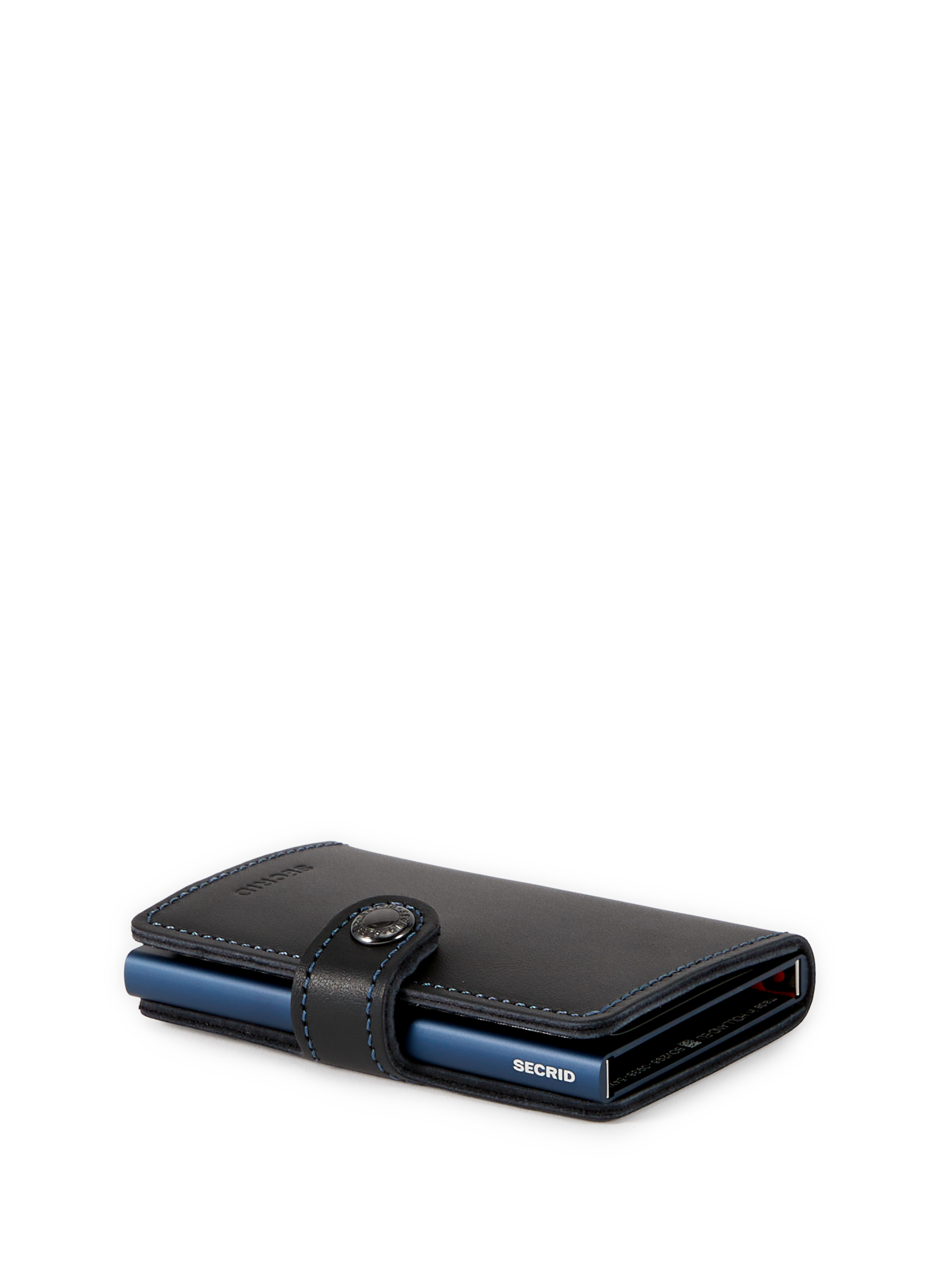 Mini leather blend cardholder SECRID Blue