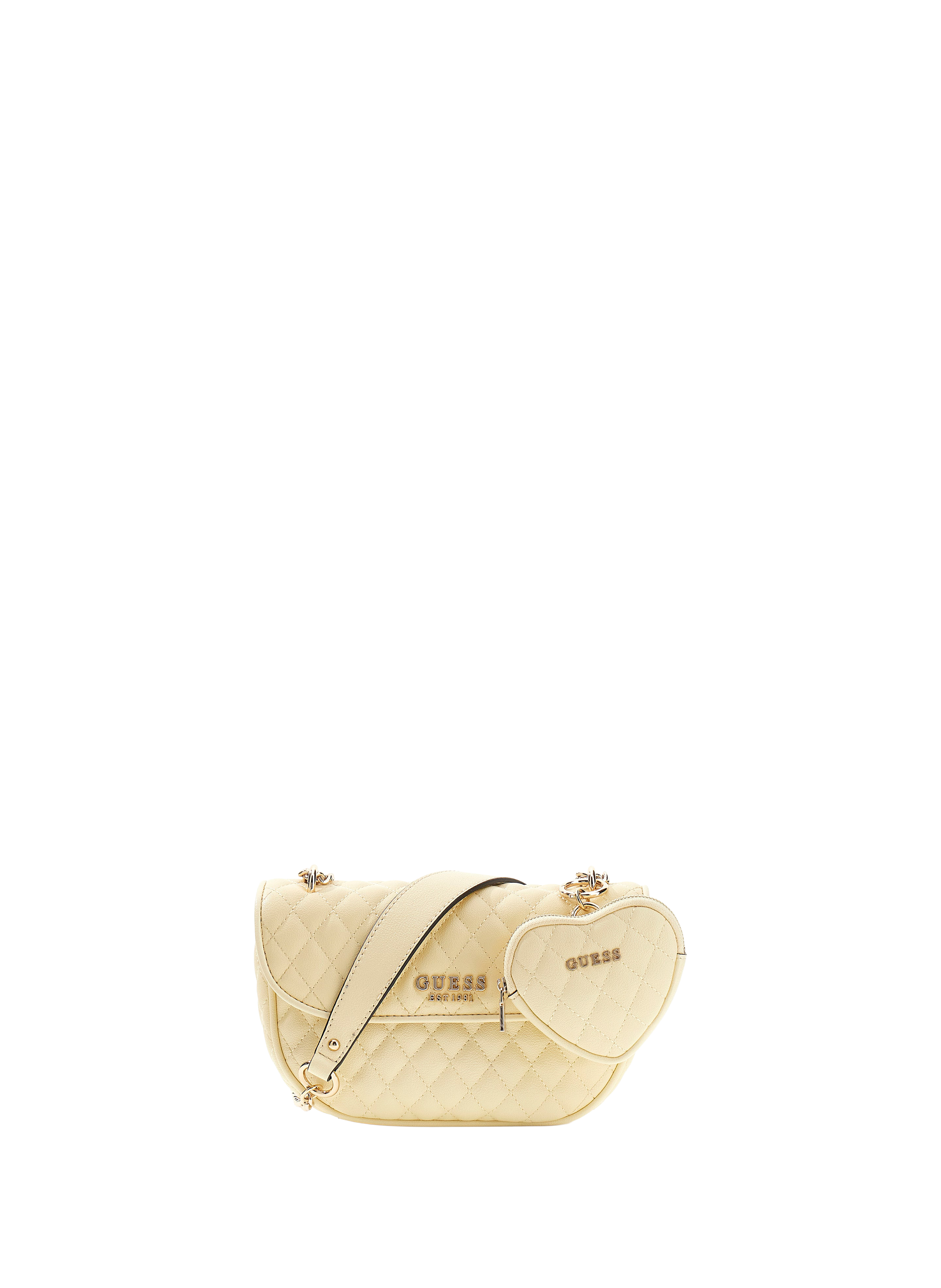 Sac bandoulière Atabey matelassé GUESS Jaune