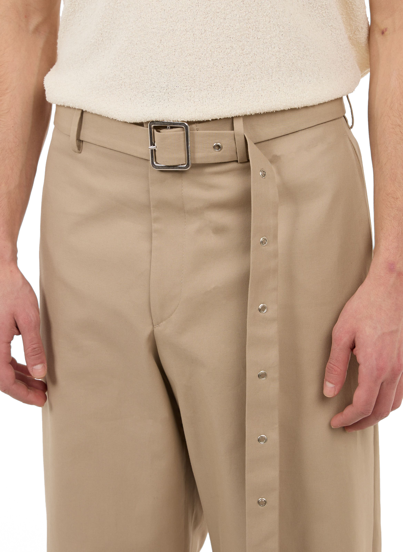 Pantalon Hide en coton  SAISON 1865 Beige