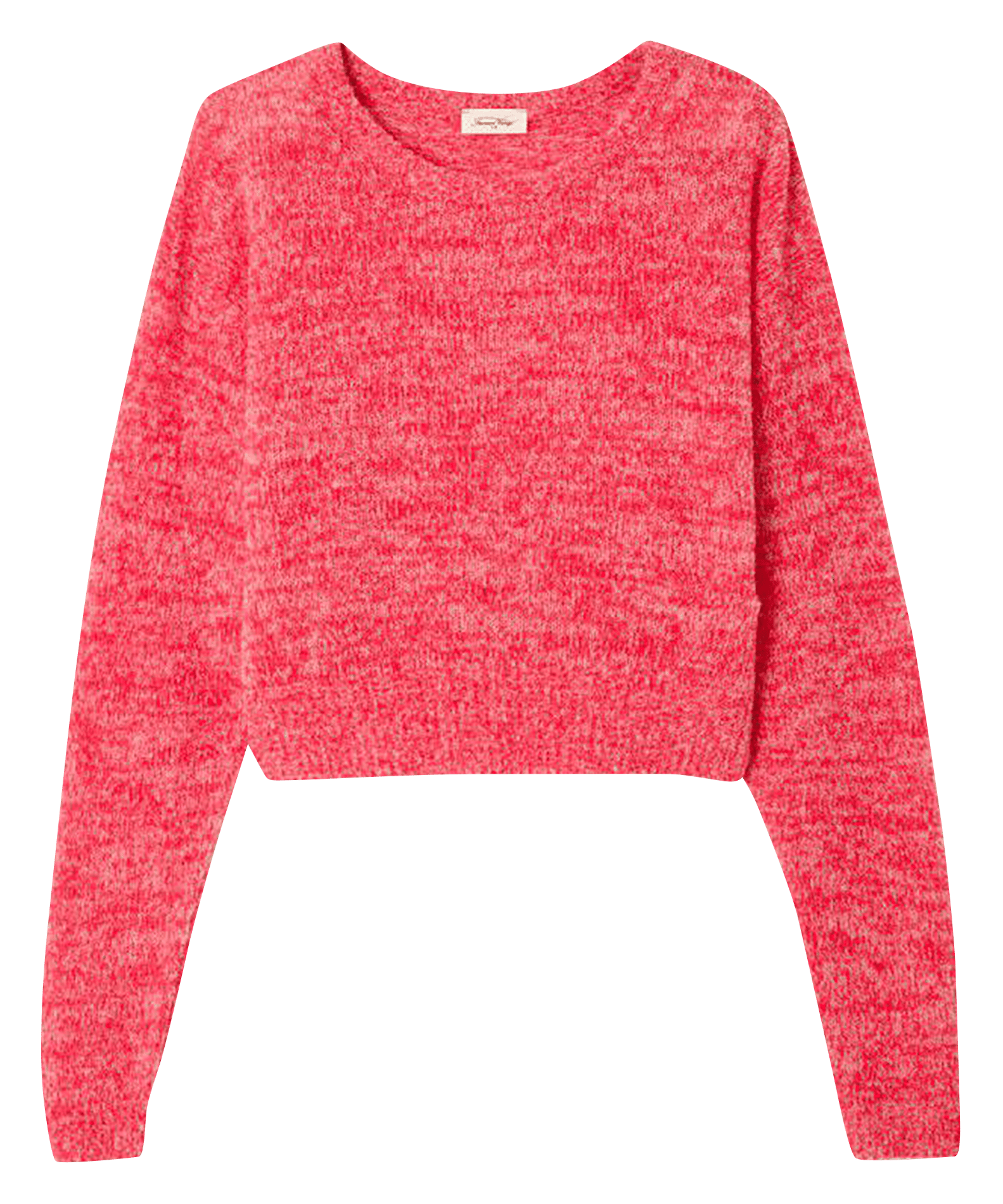Pull oversize col rond en laine mélangée nuggy AMERICAN VINTAGE Rouge