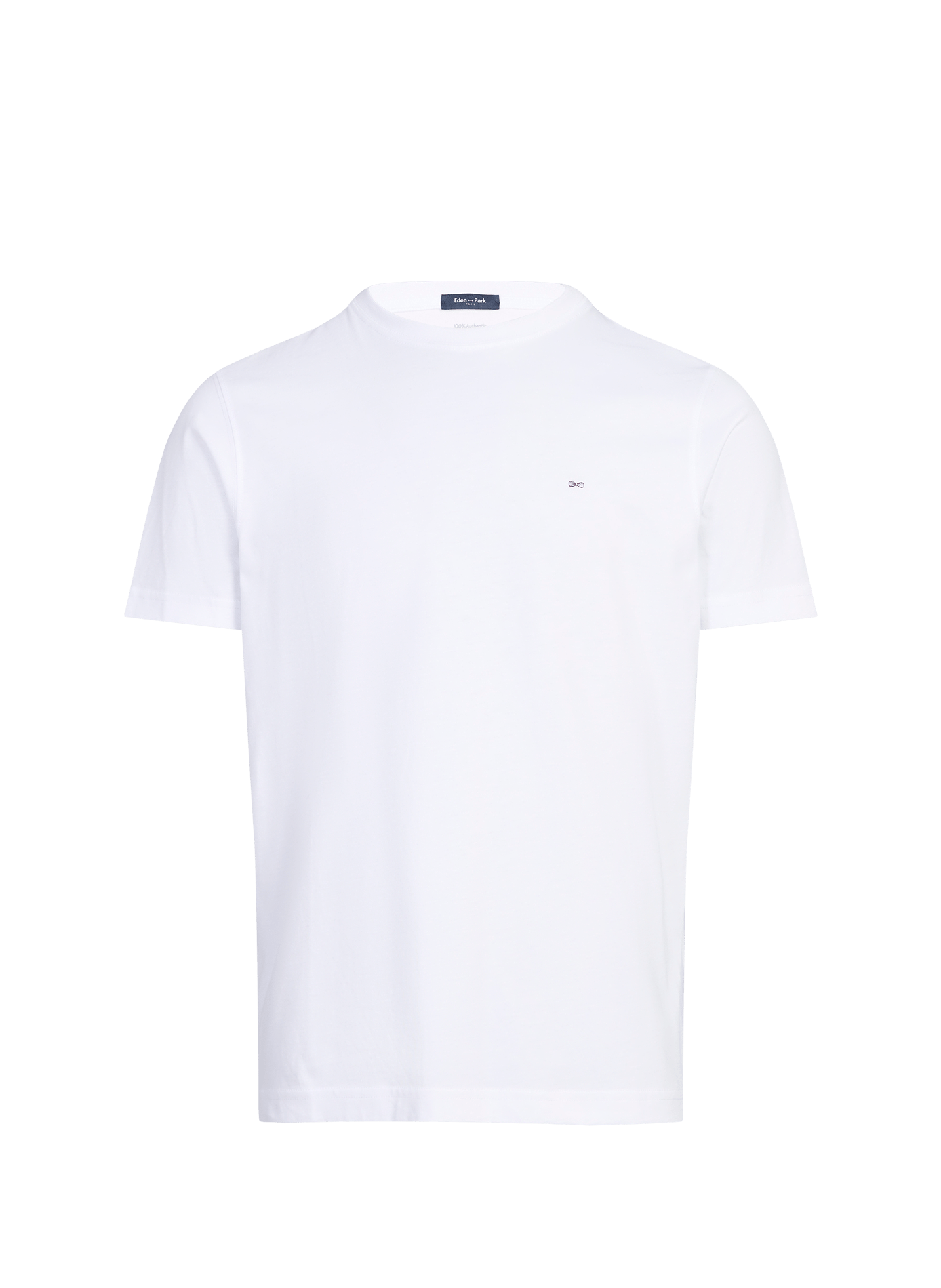 Tee-shirt uni à logo brodé poitrine EDEN PARK Blanc