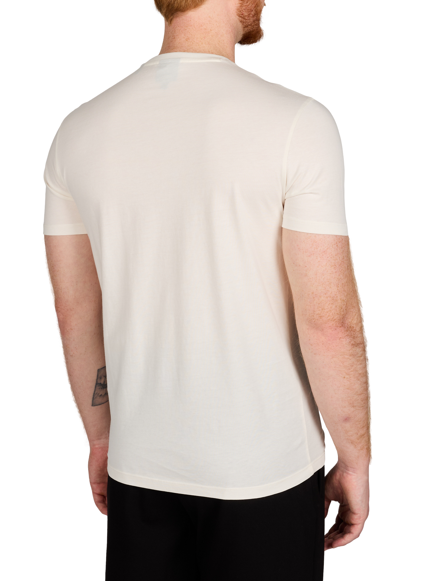 Cotton round-neck T-shirt ARMANI EXCHANGE Beige