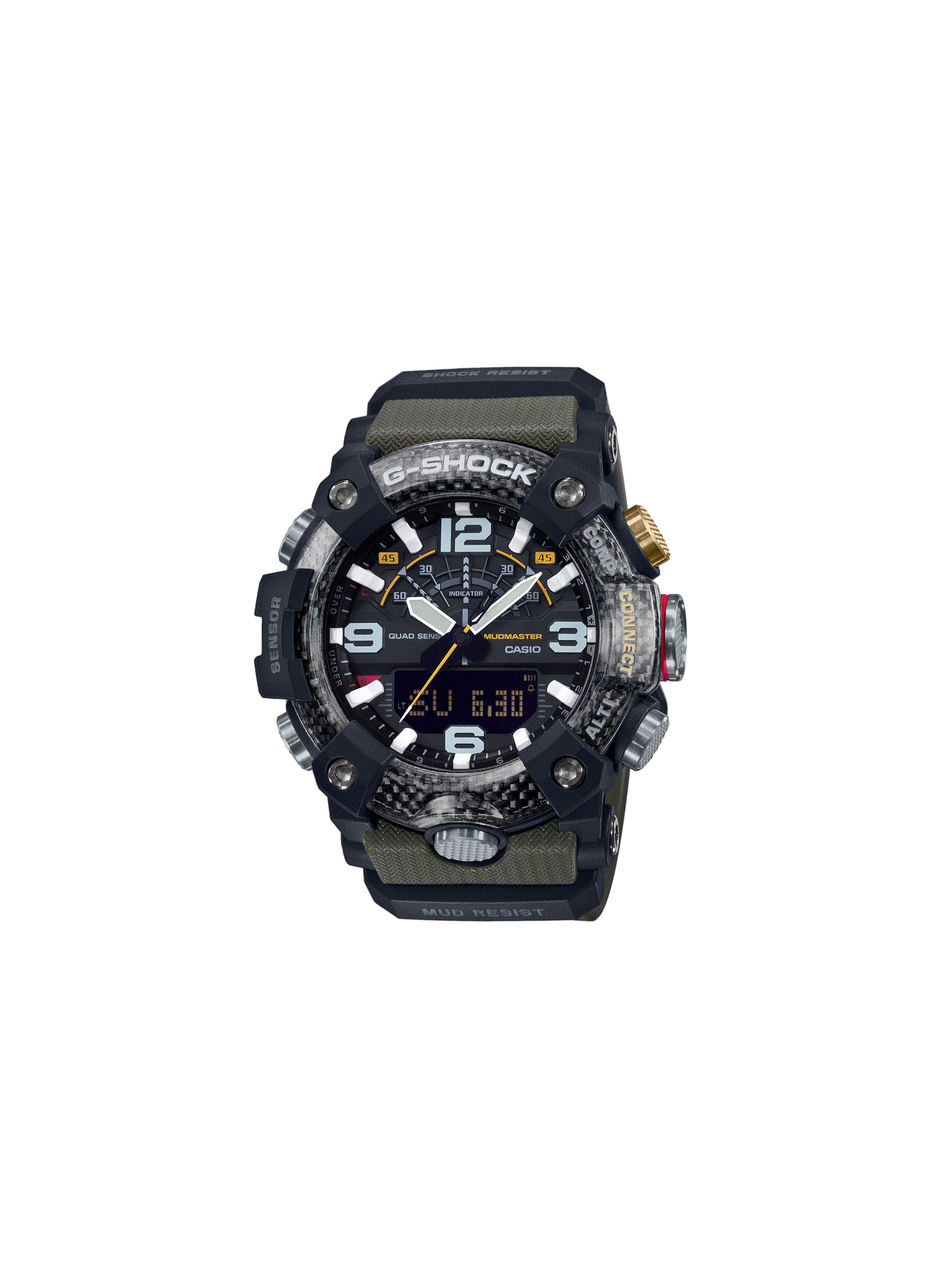 Montre quartz chrono en résine CASIO Noir
