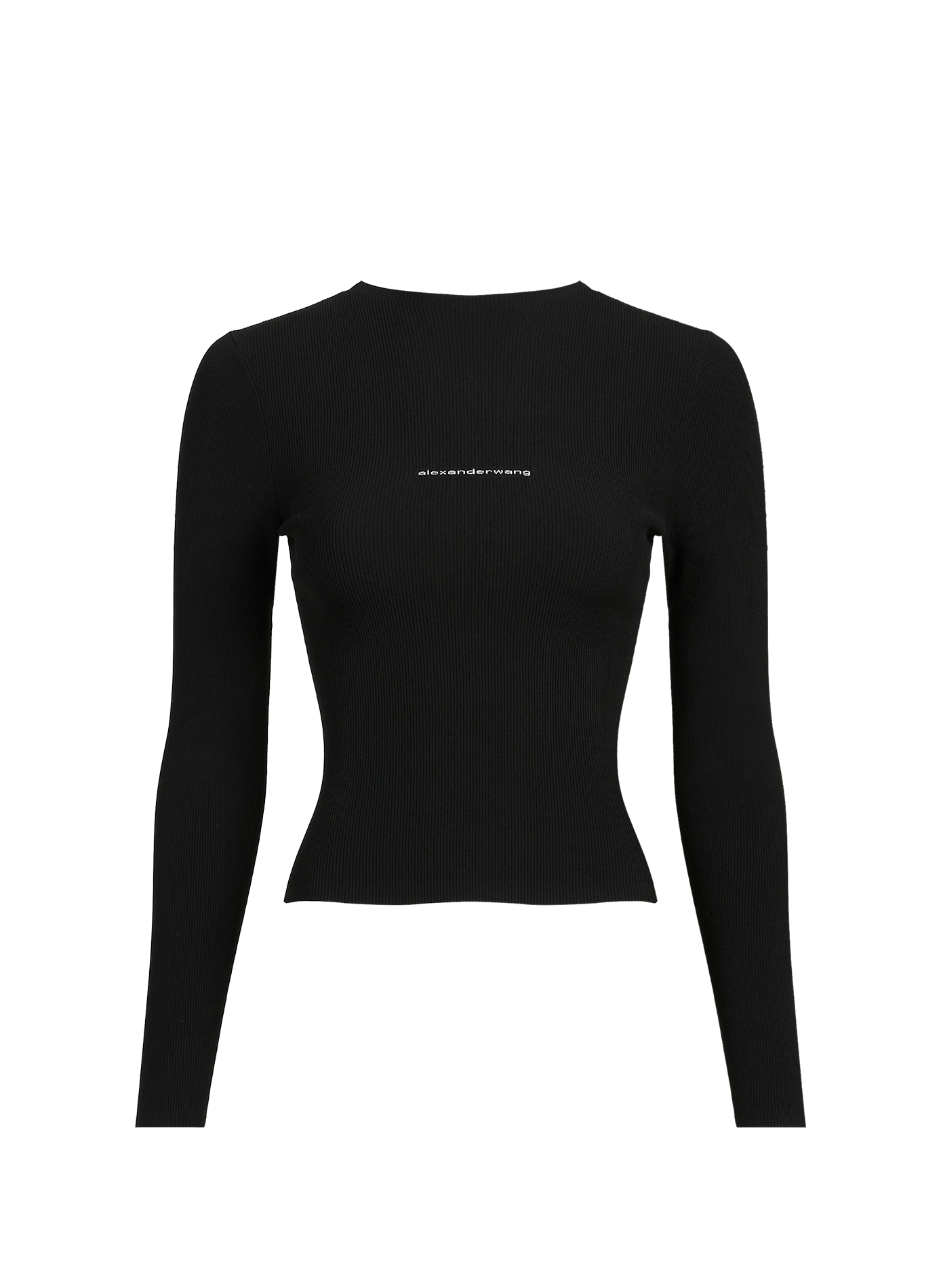 Pull ajusté en maille ALEXANDER WANG Noir