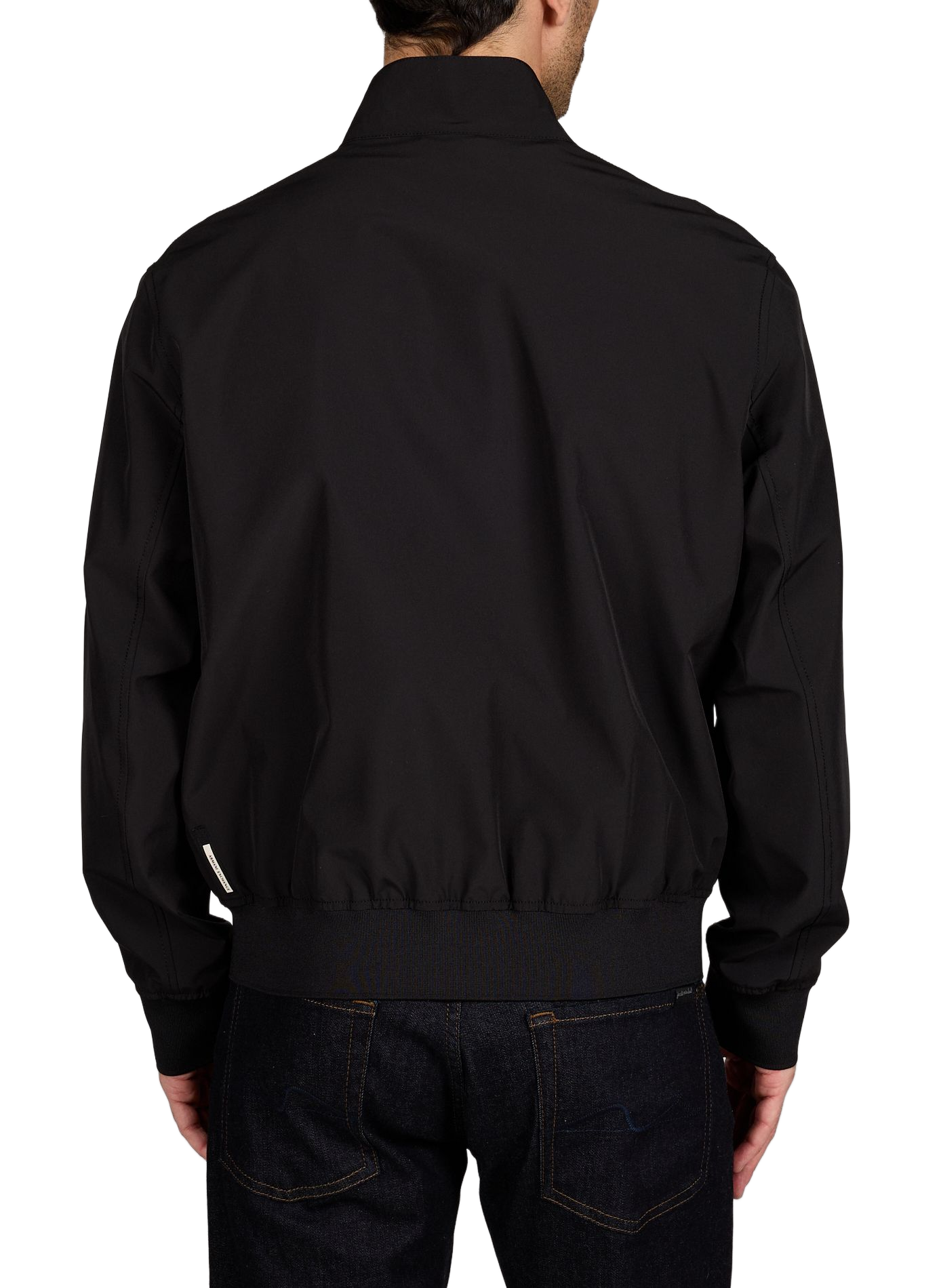 Blouson droit à col montant ARMANI EXCHANGE Noir