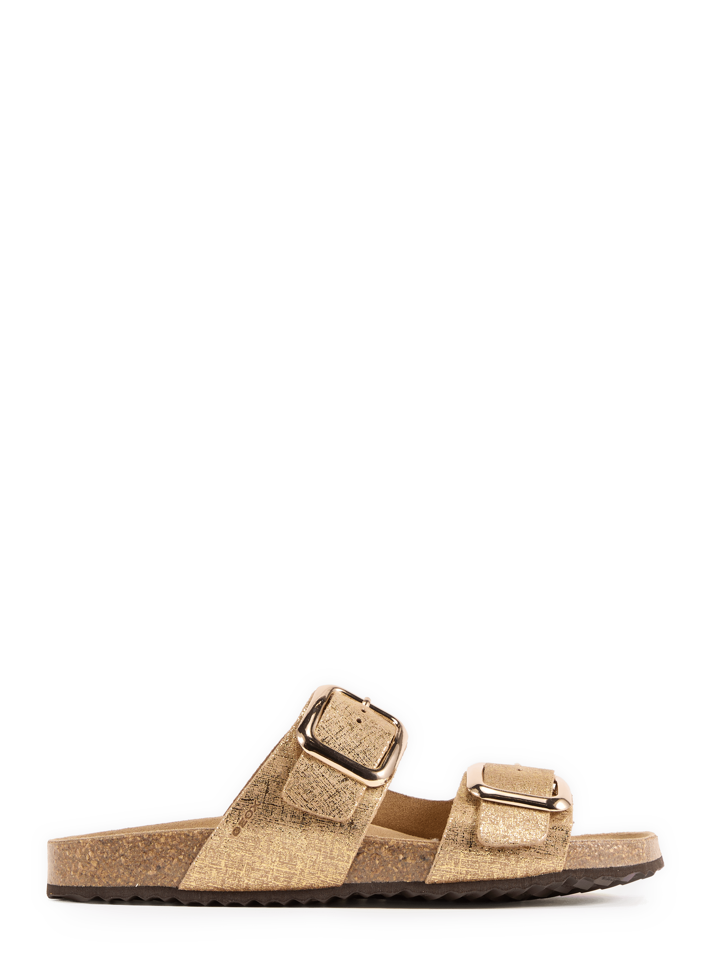 Mules plates Brionia R en cuir GEOX Doré