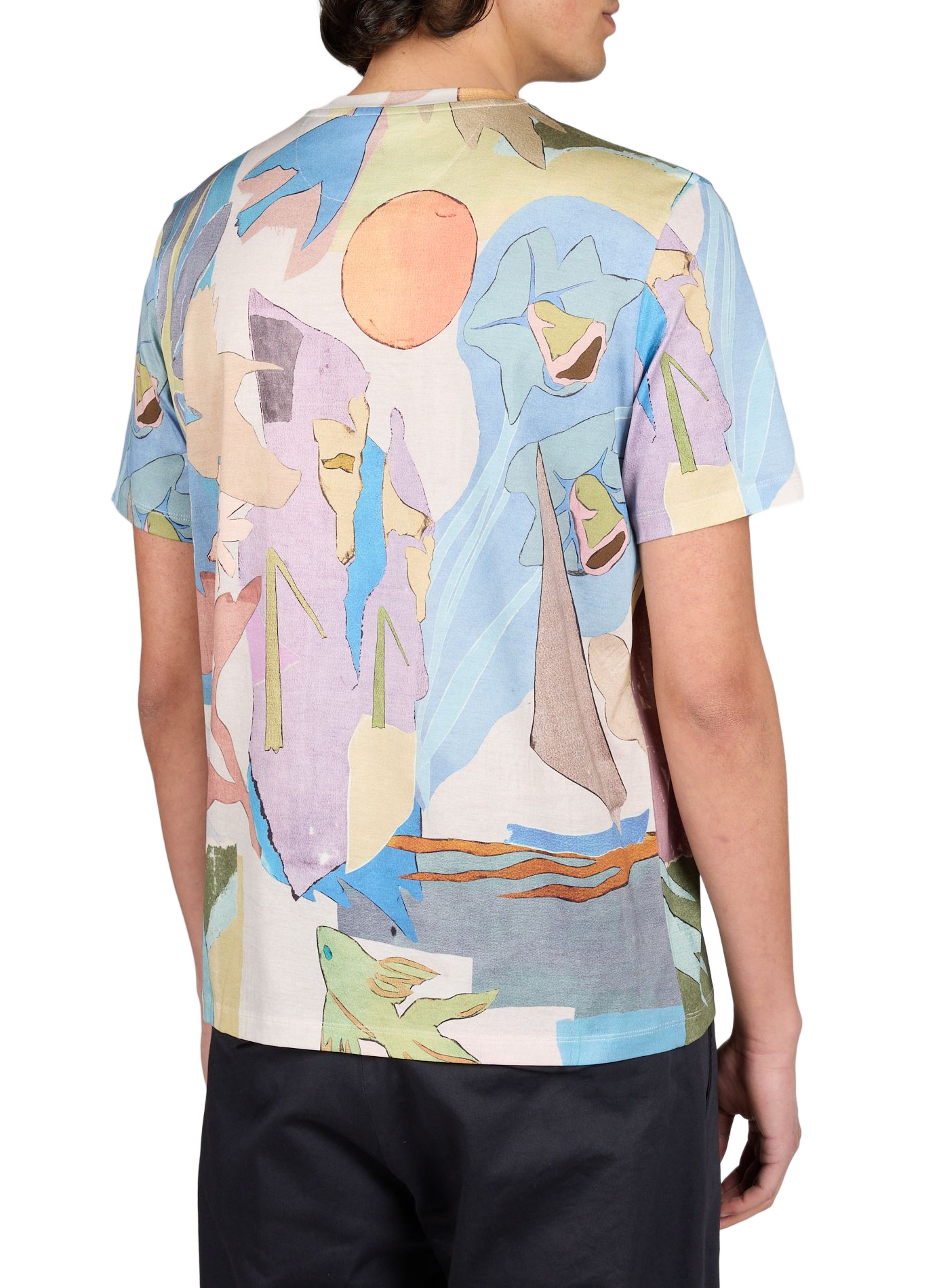 T-shirt droit imprimé en coton PAUL SMITH Bleu