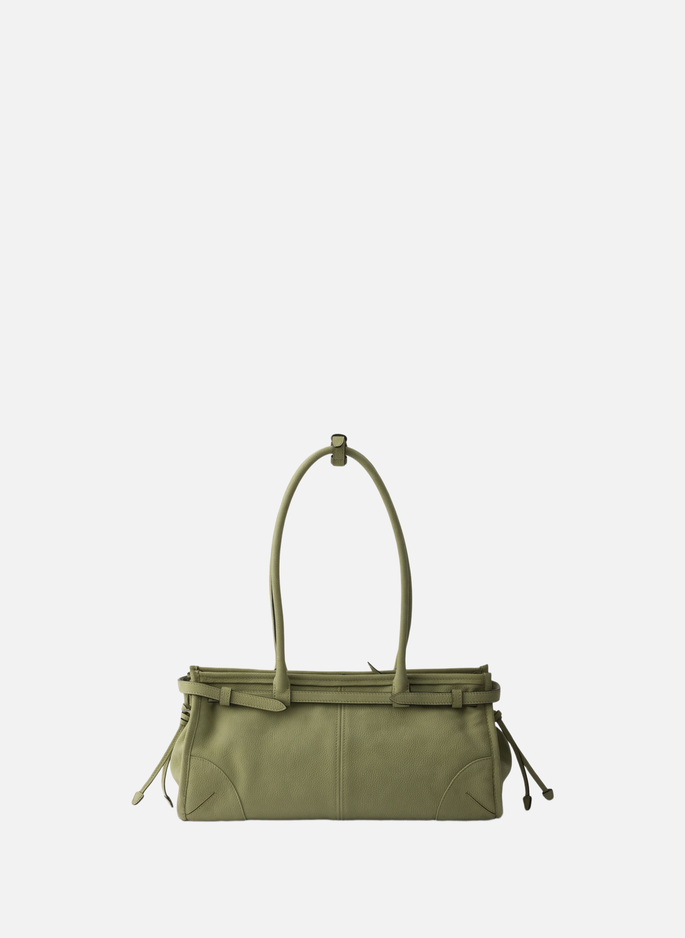 Sac à main prada bonnie en cuir nubuck de taille m PRADA Vert