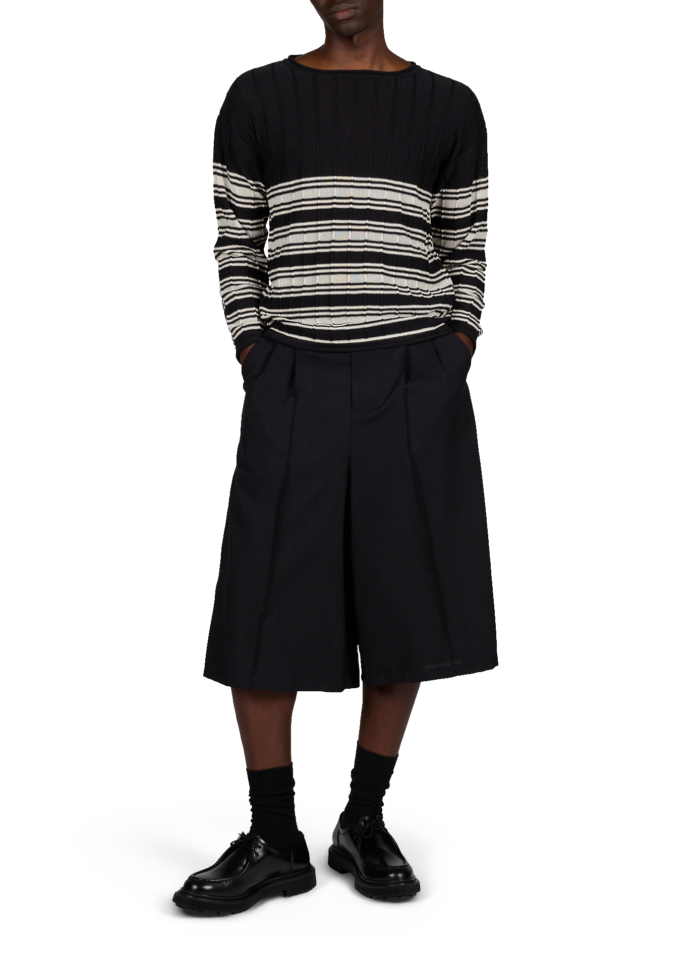 Straight shorts WANSIE Black