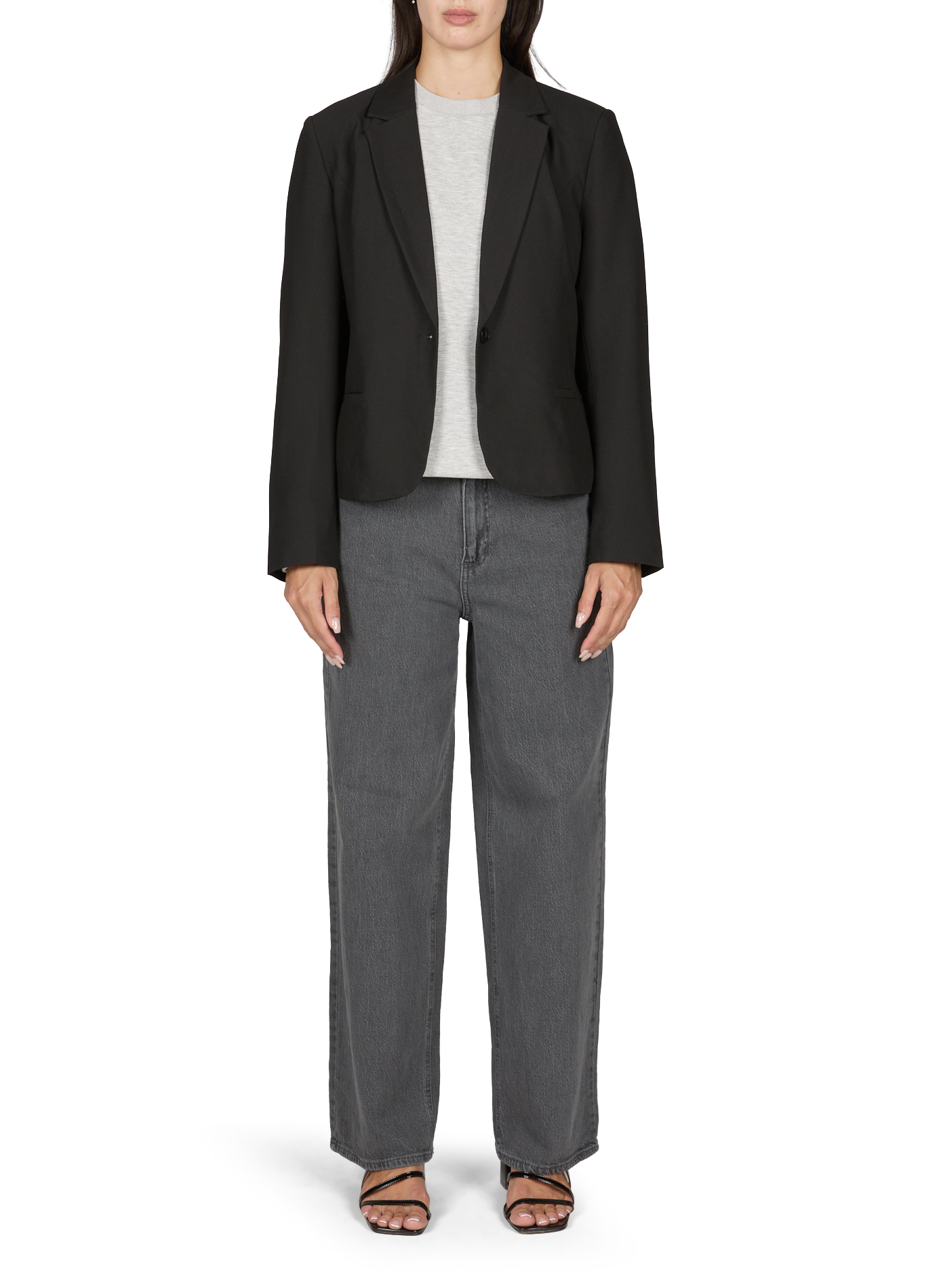 Blazer cintré uni VILA Noir