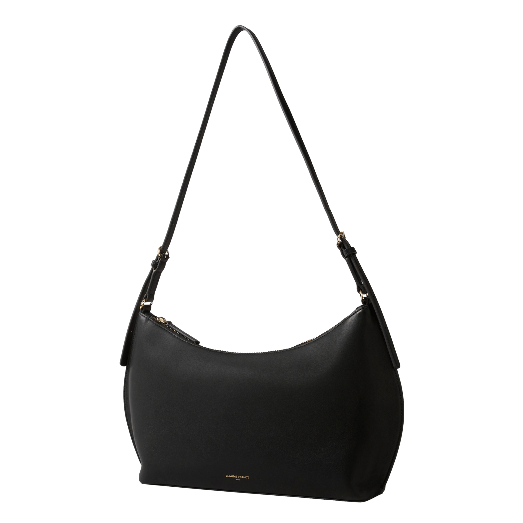 Sac porté épaule en cuir CLAUDIE PIERLOT Noir