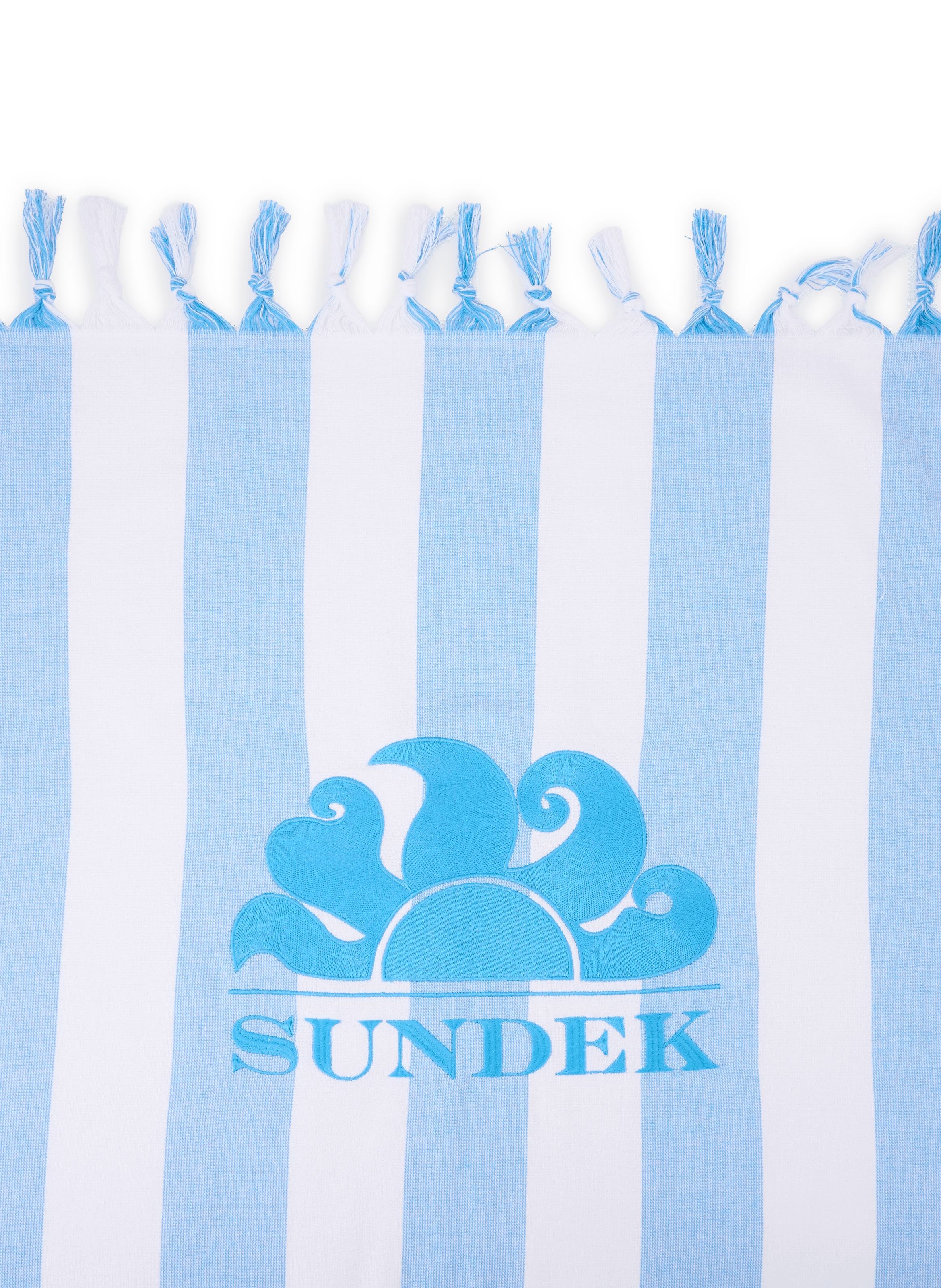 Gestreifter Strandtuch aus Baumwolle SUNDEK Blau