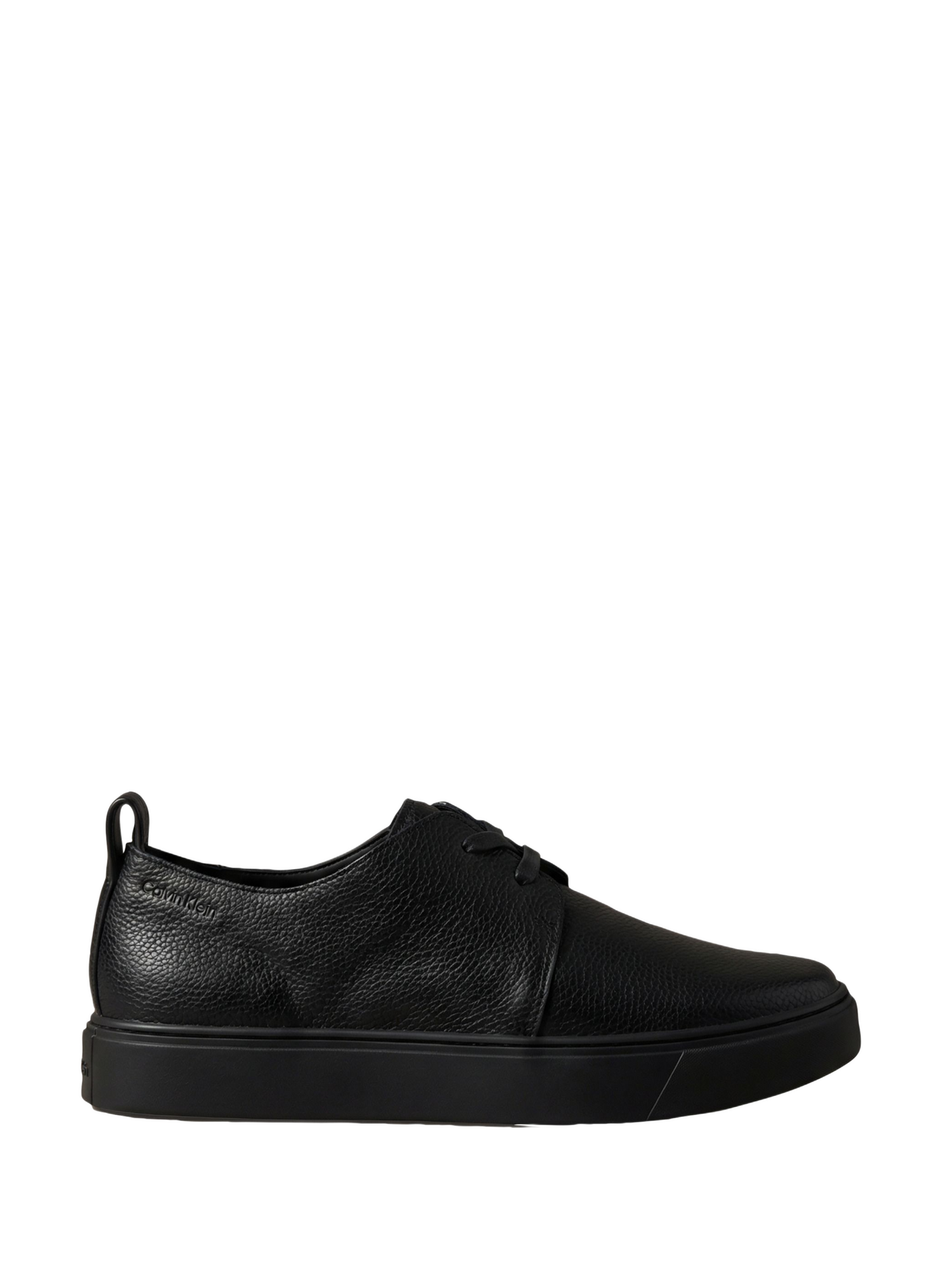 Derbies à plateforme en cuir grainé  CALVIN KLEIN Noir