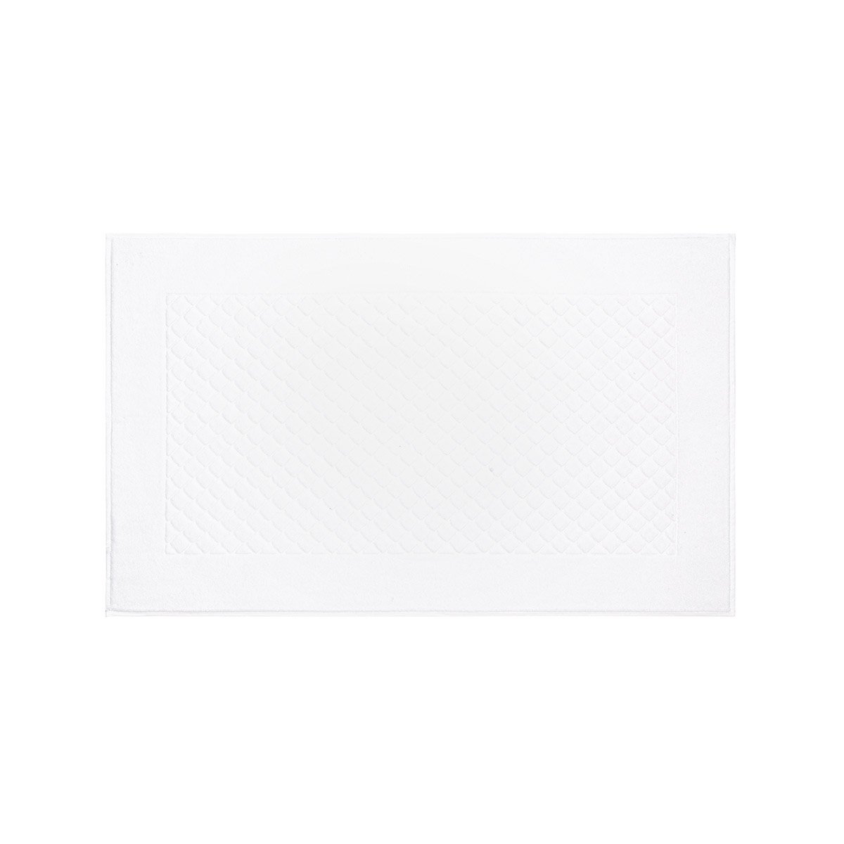 Tapis de bain  en coton, etoile BlancYVES DELORME