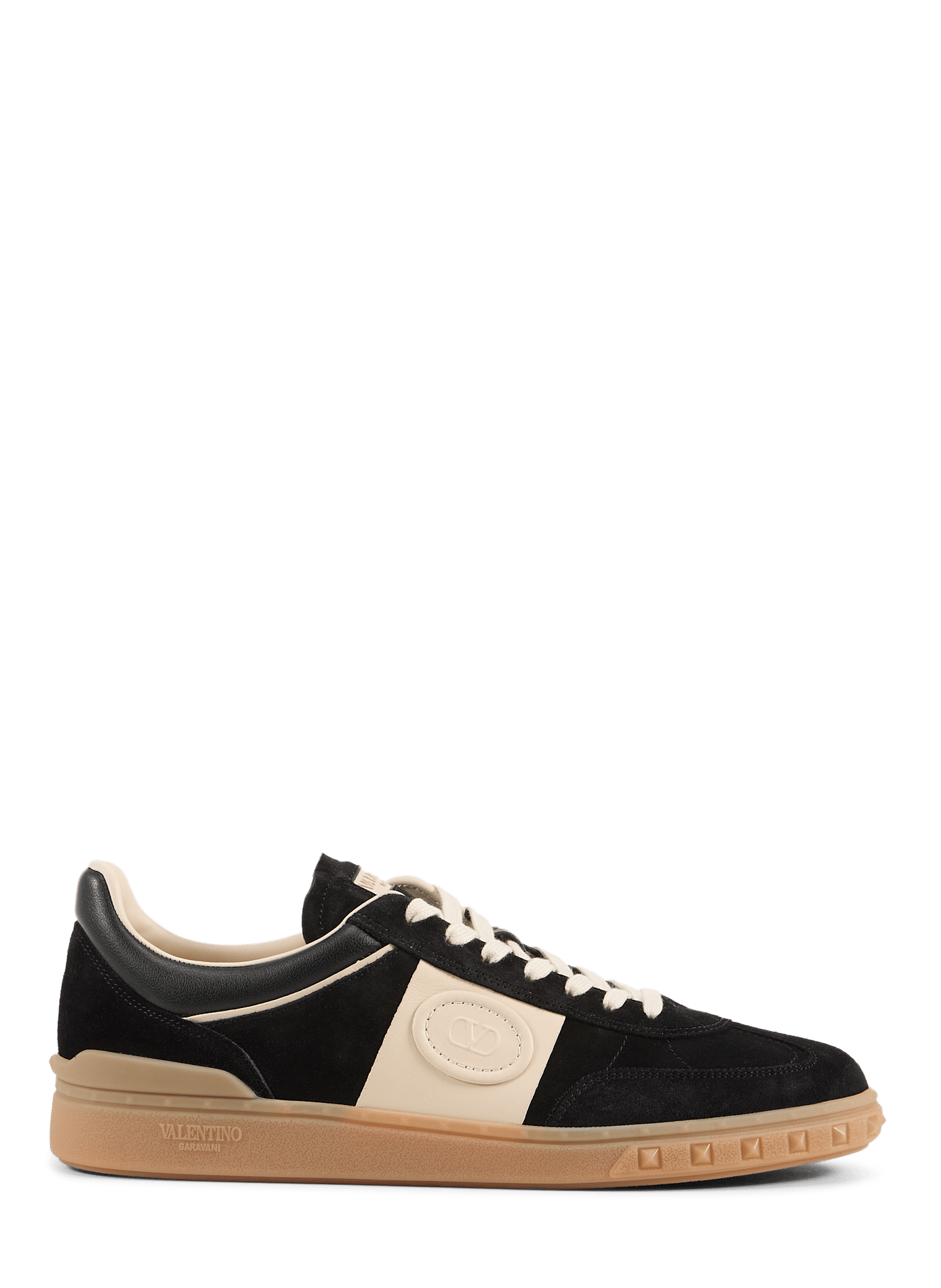 Low-top leather sneakers VALENTINO Black