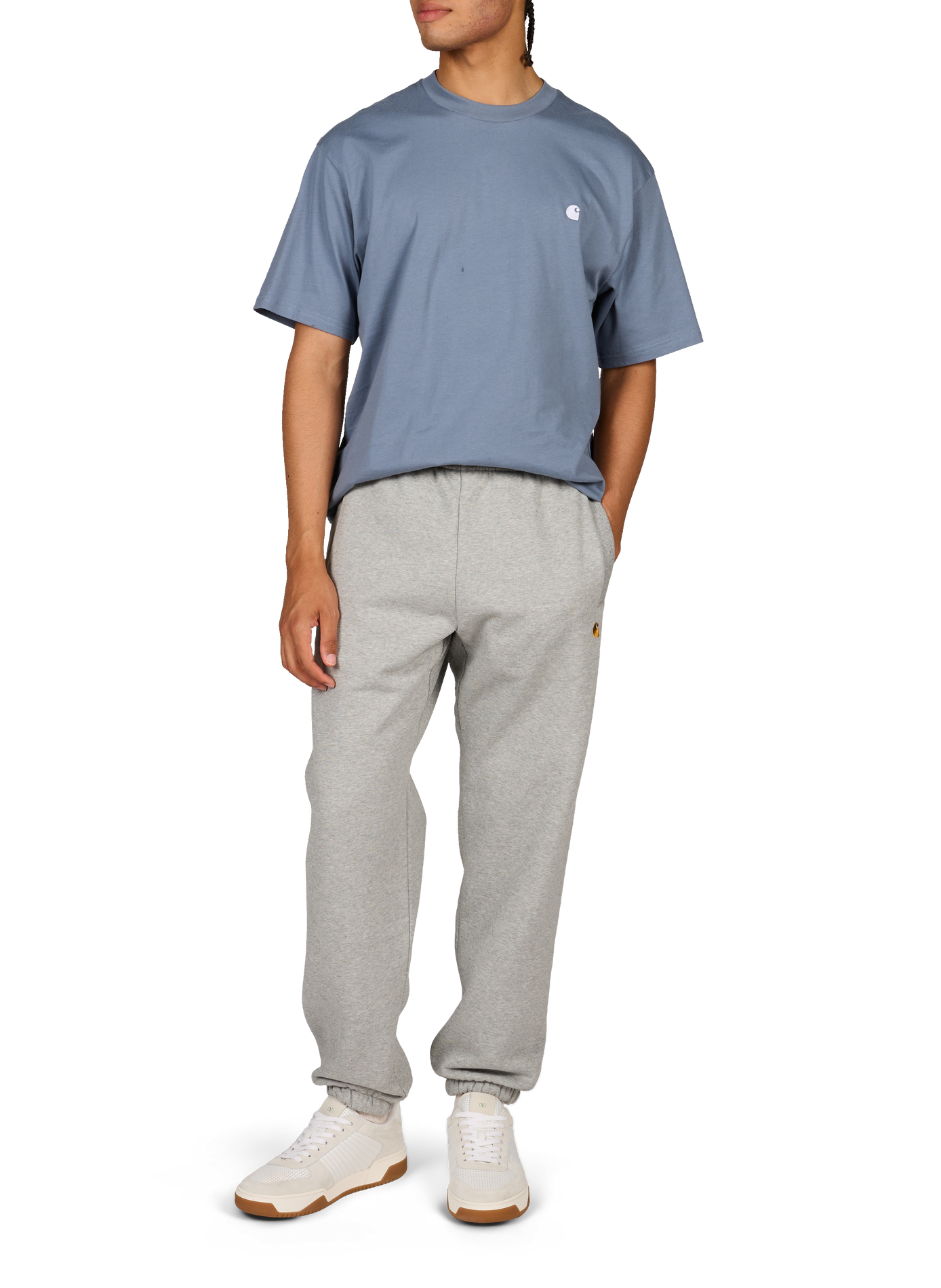 Pantalon de survêtement Chase en coton mélangé CARHARTT WIP Gris
