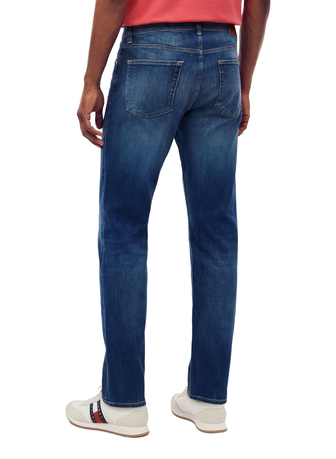 Washed straight-fit jeans TOMMY HILFIGER Blue