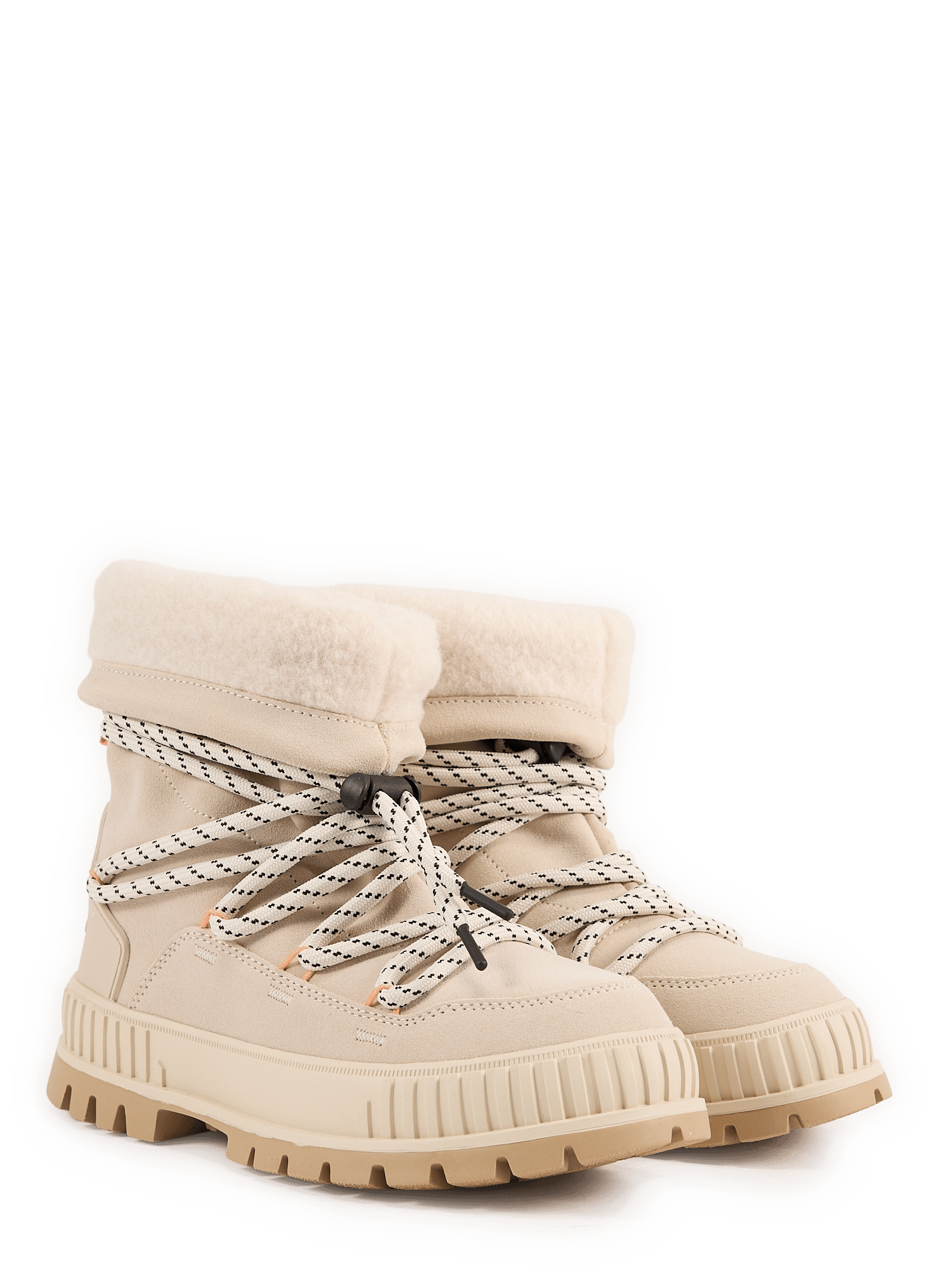 Ankle boots with silver tips PALLADIUM Beige