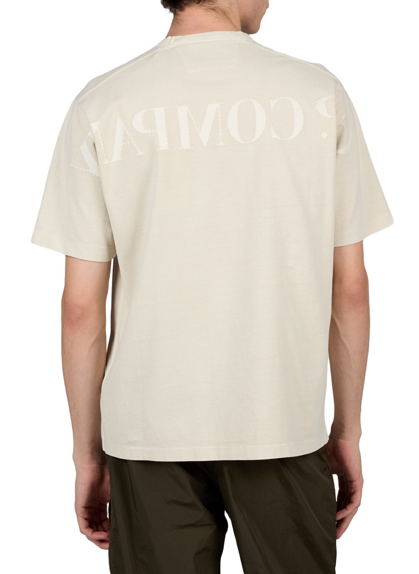 Logo cotton T-shirt | Beige CP COMPANY Men