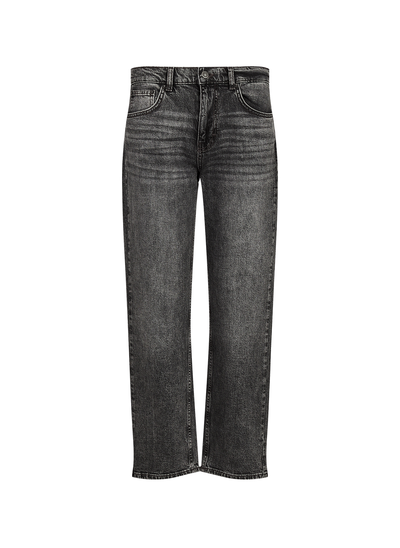 Rechte jeans TOPSHOP Zwart