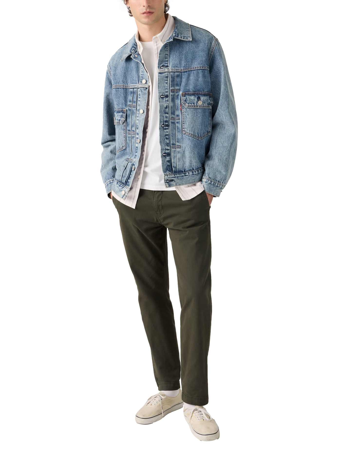 Pantalon côtelé  LEVI'S Vert