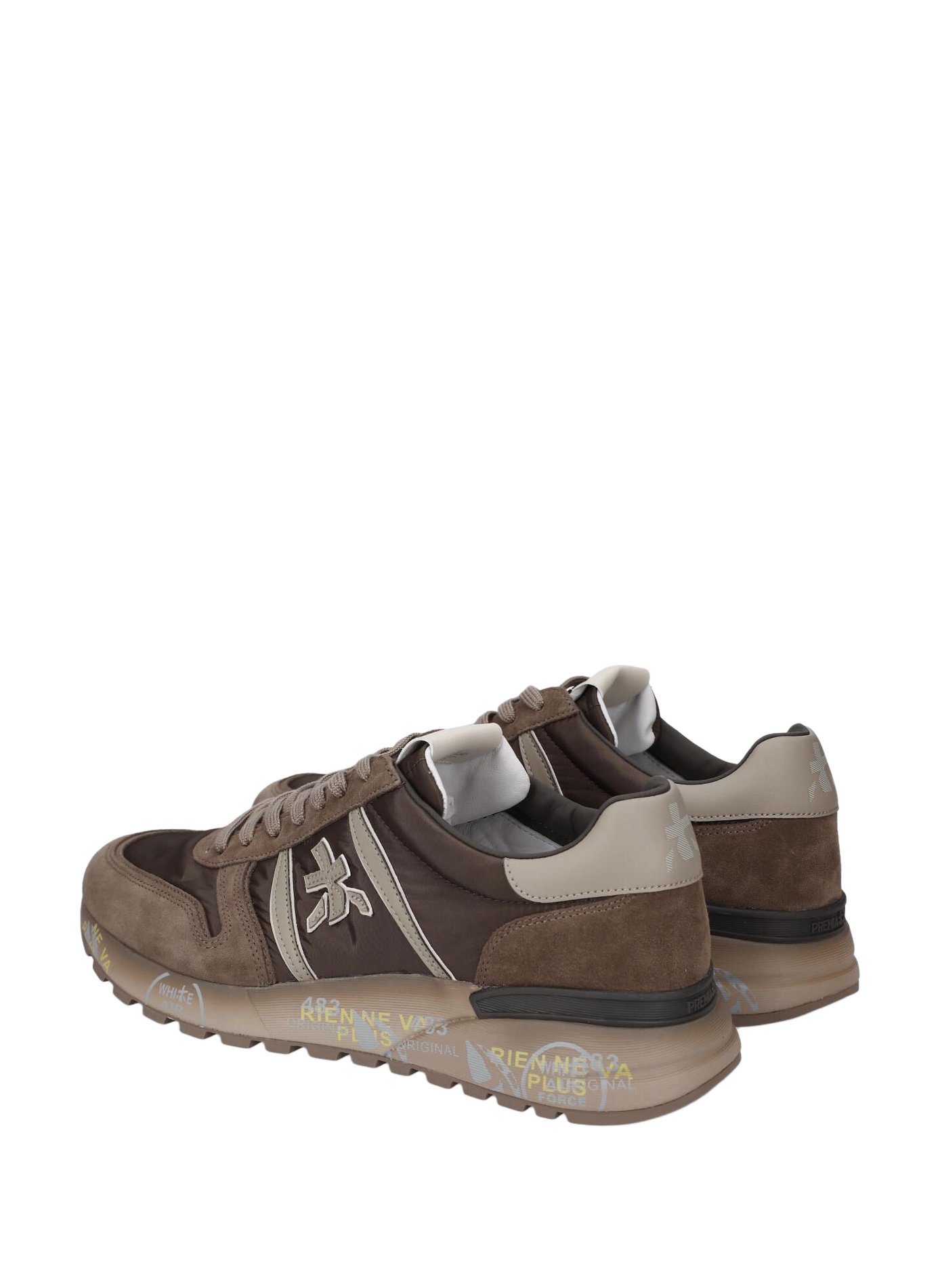 Zapatillas bajas LANDER de dos materiales con cordones PREMIATA Multicolor