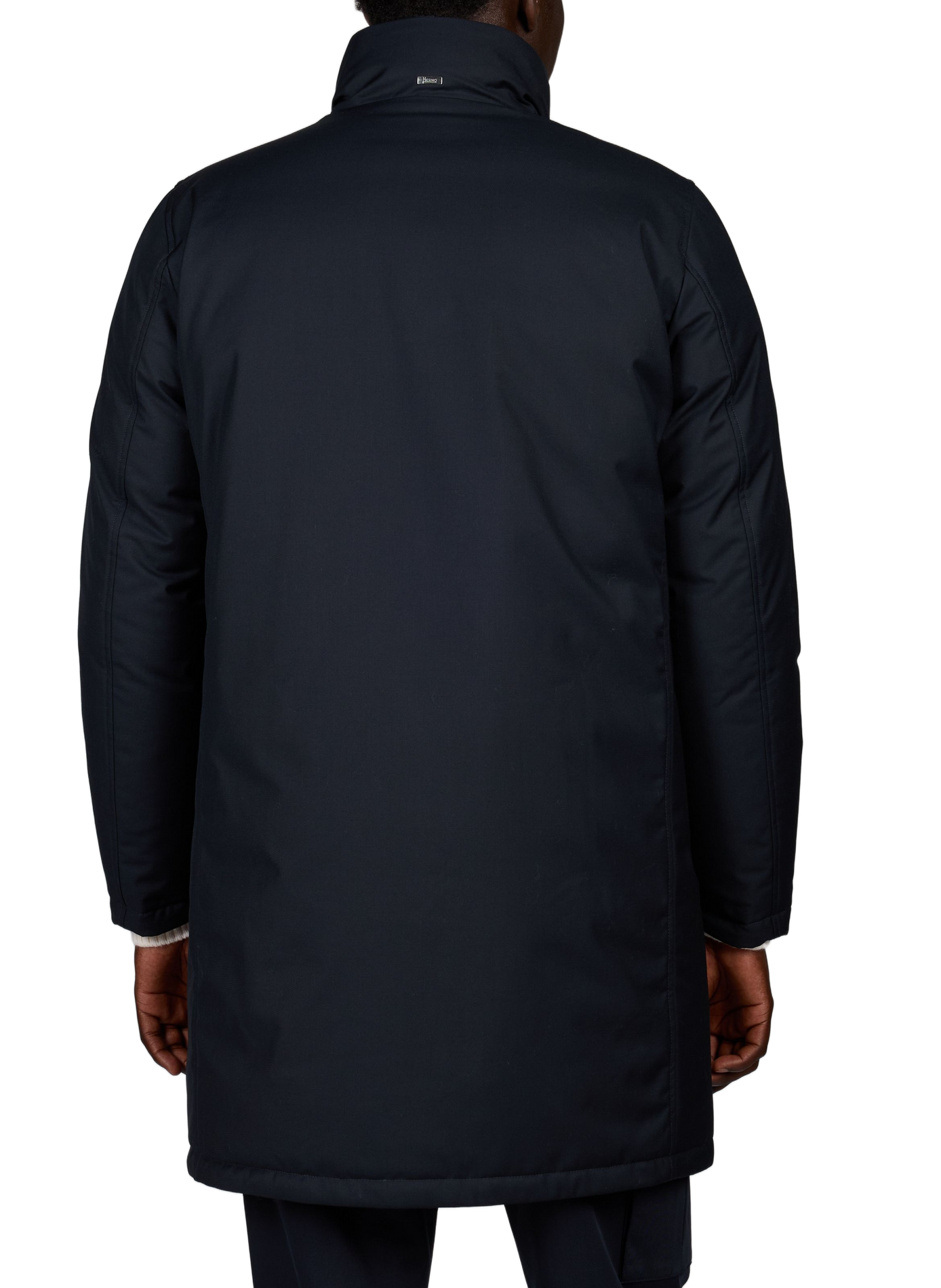 Manteau droit col montant HERNO Bleu