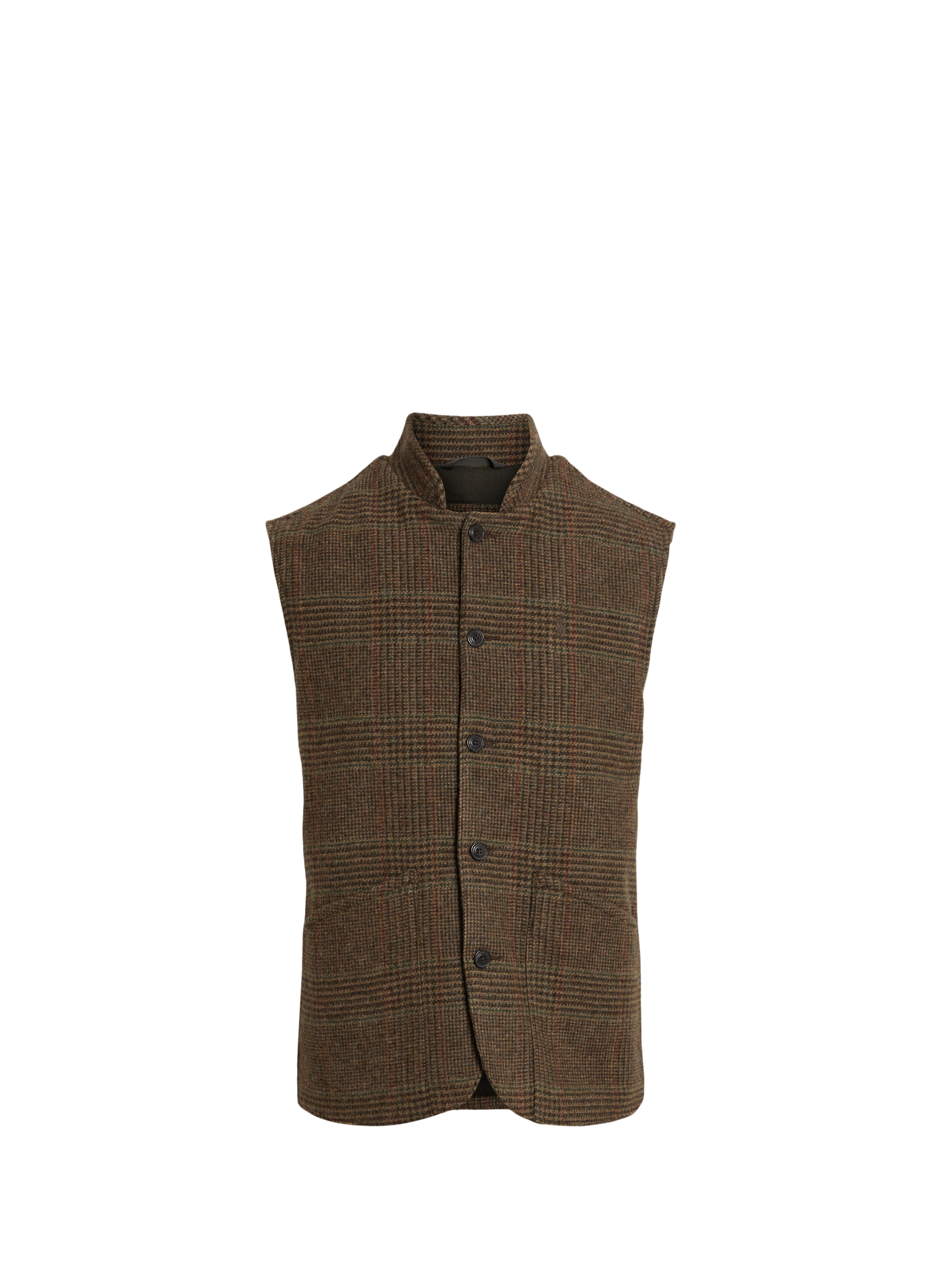 Tartan wool sleeveless jacket POLO RALPH LAUREN Multicolour