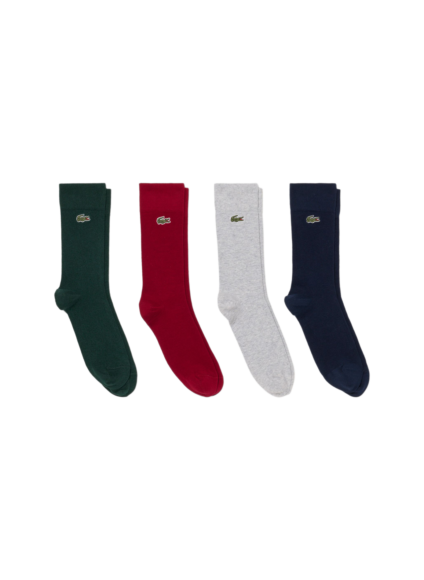 Lot de 4 paires de chaussettes en coton mélangé LACOSTE Multicolore