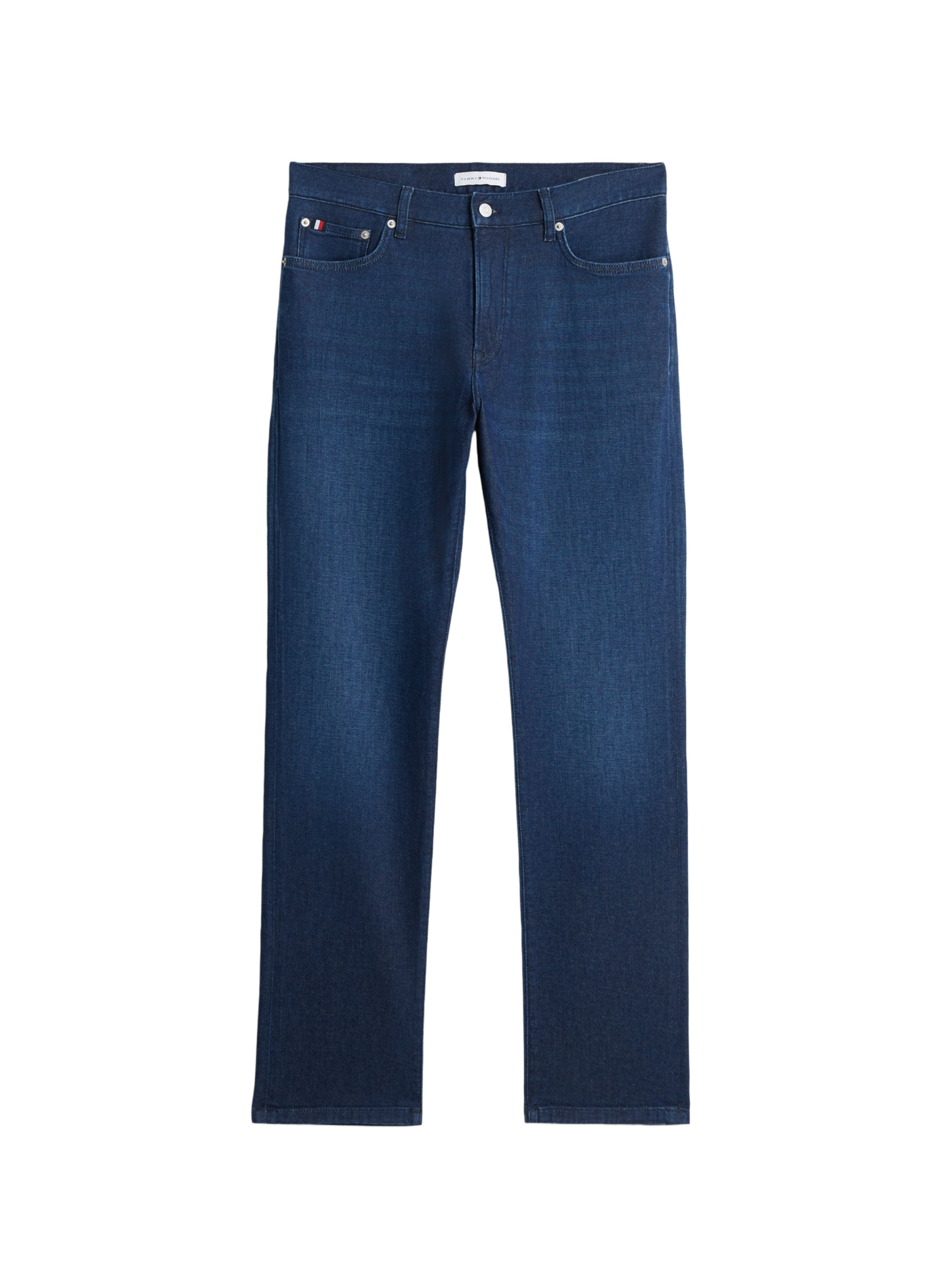 Plain mid-rise straight-leg jeans TOMMY HILFIGER Blue