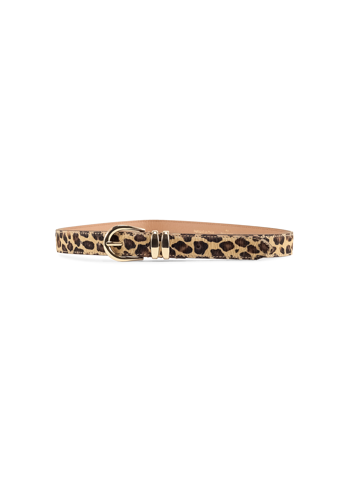 Leopard-print leather belt AU PRINTEMPS PARIS Multicolour