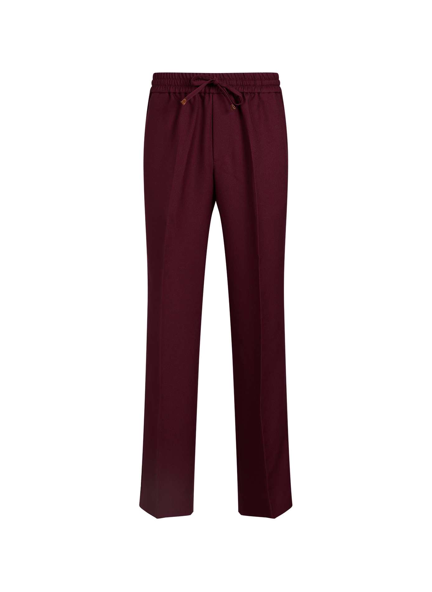 Wide-leg pants with elastic waistband DROLE DE MONSIEUR Red