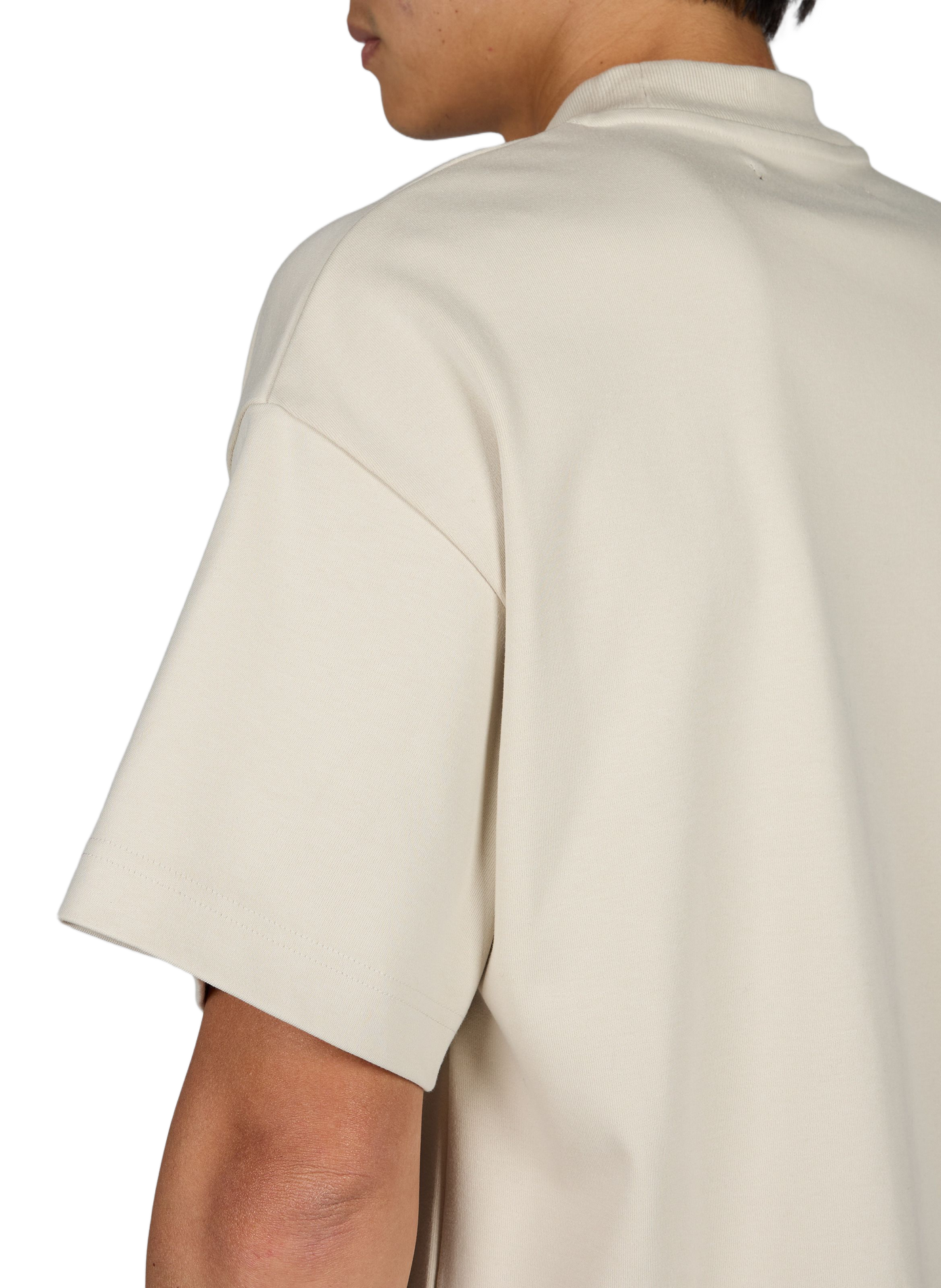 Loose cotton T-shirt SEVENTH Beige