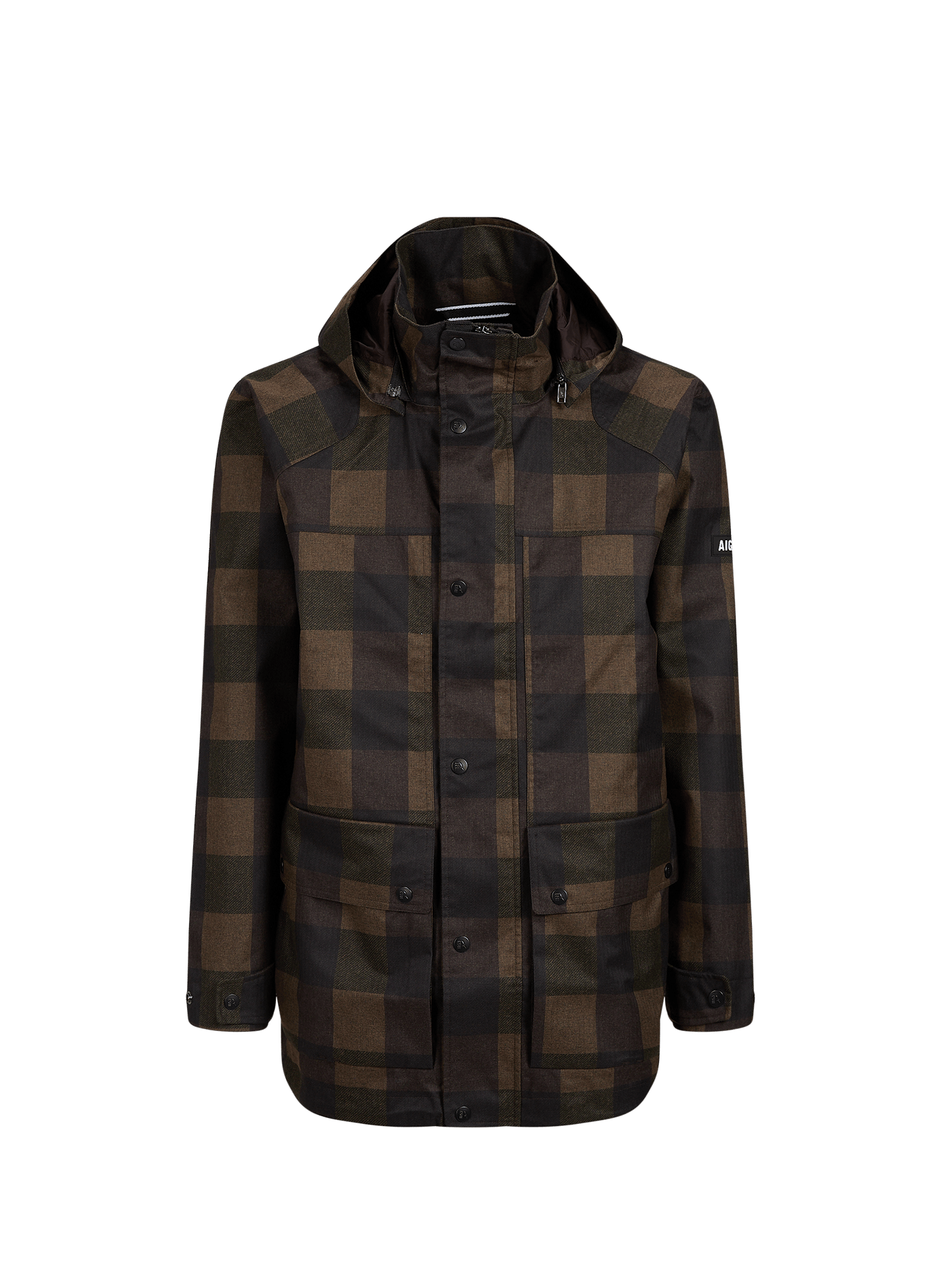 Mid-length checked parka AIGLE Multicolour