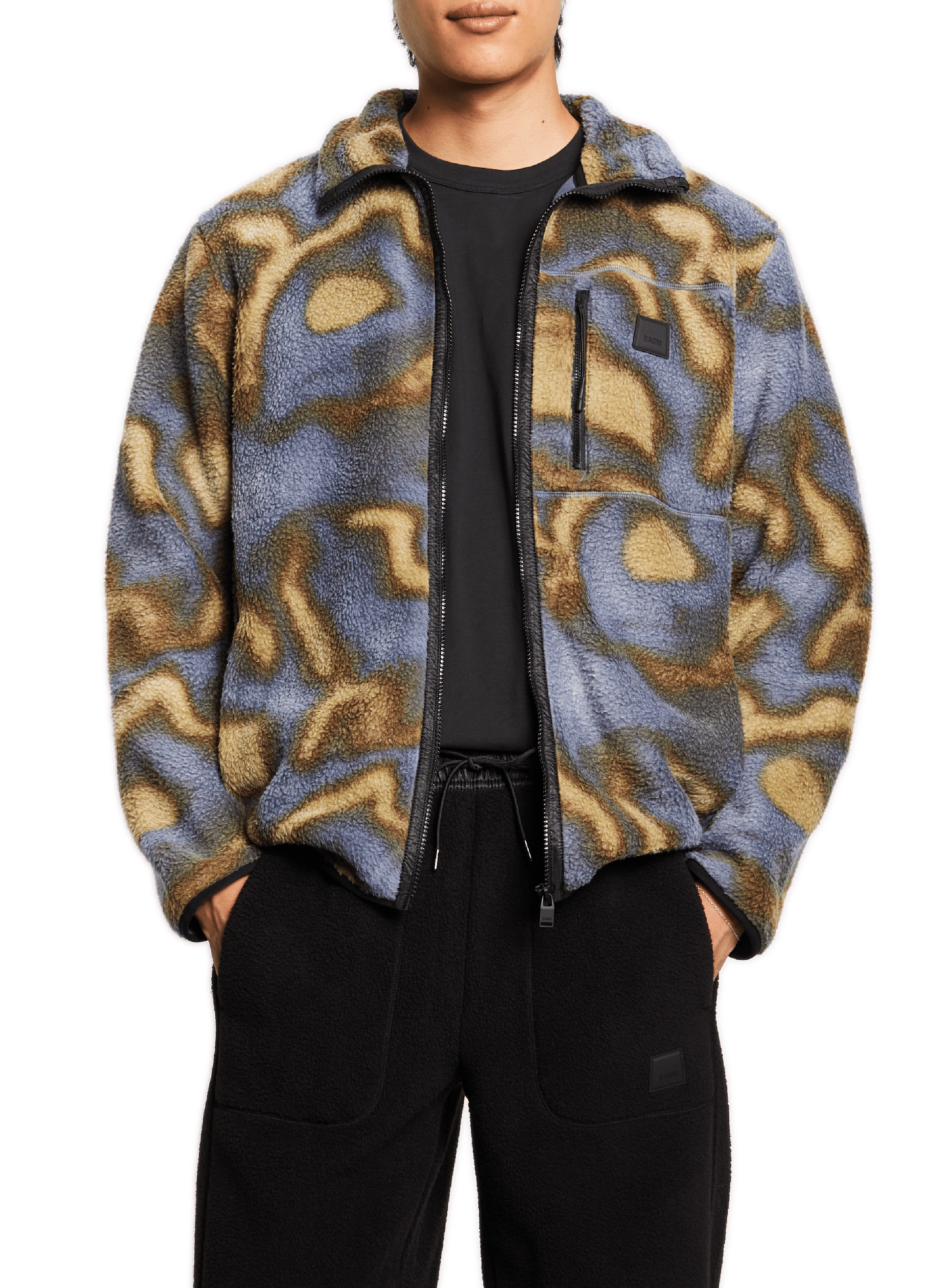 Fleecejacke RAINS Blau