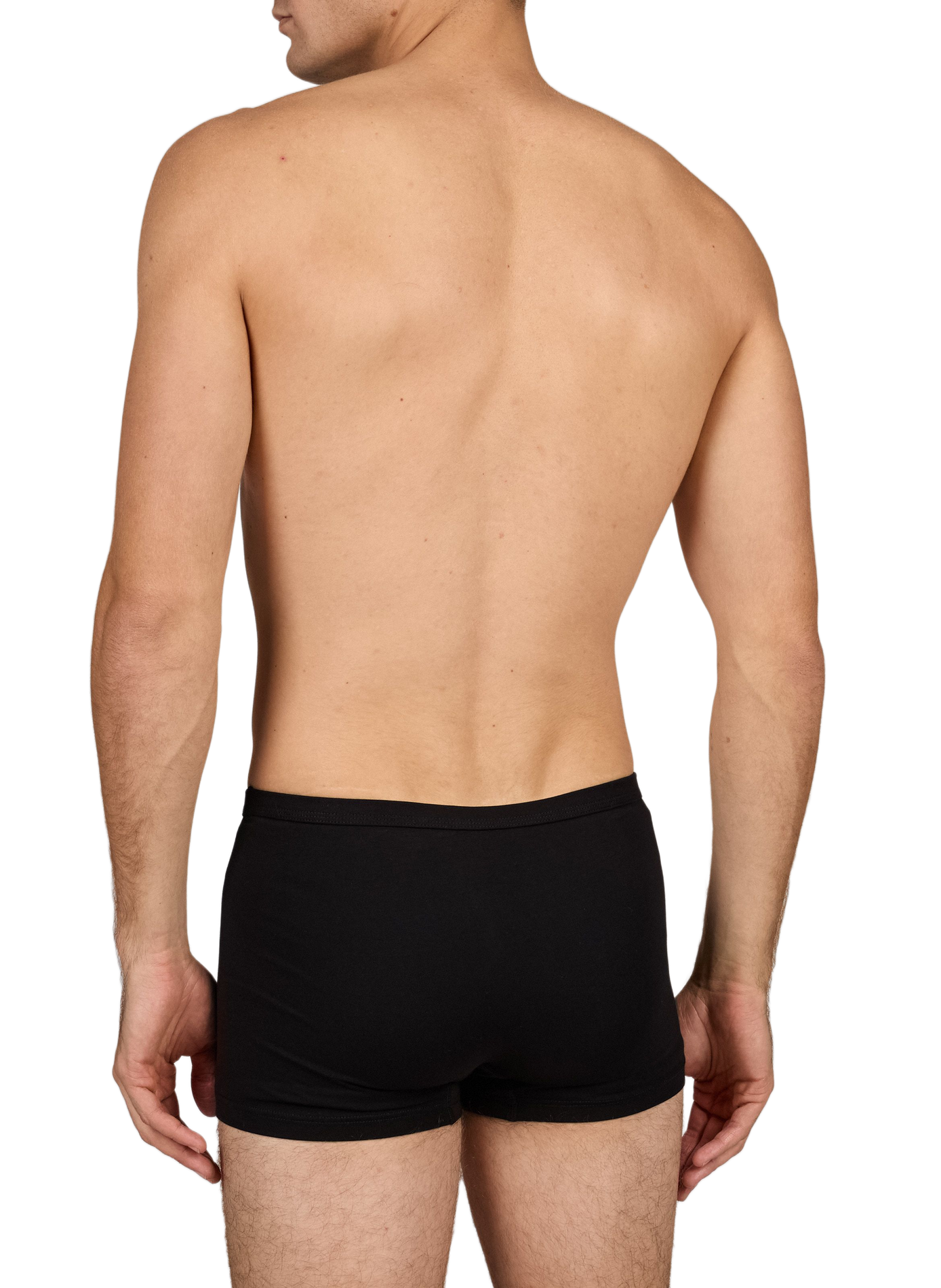 Plain straight-cut boxer shorts AU PRINTEMPS PARIS Black